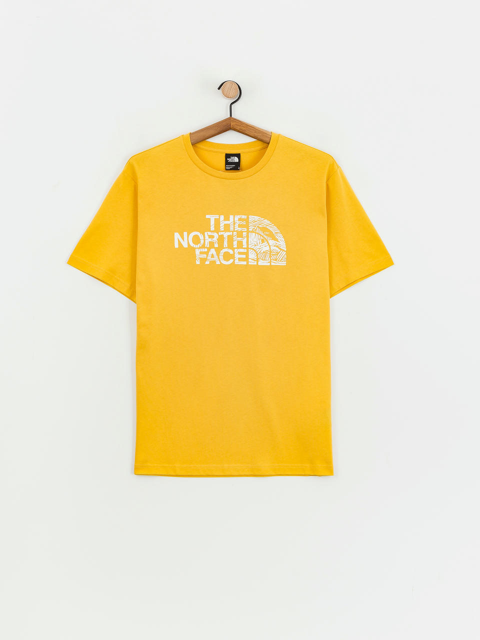 T-shirt The North Face Woodcut Dome (yellow silt)