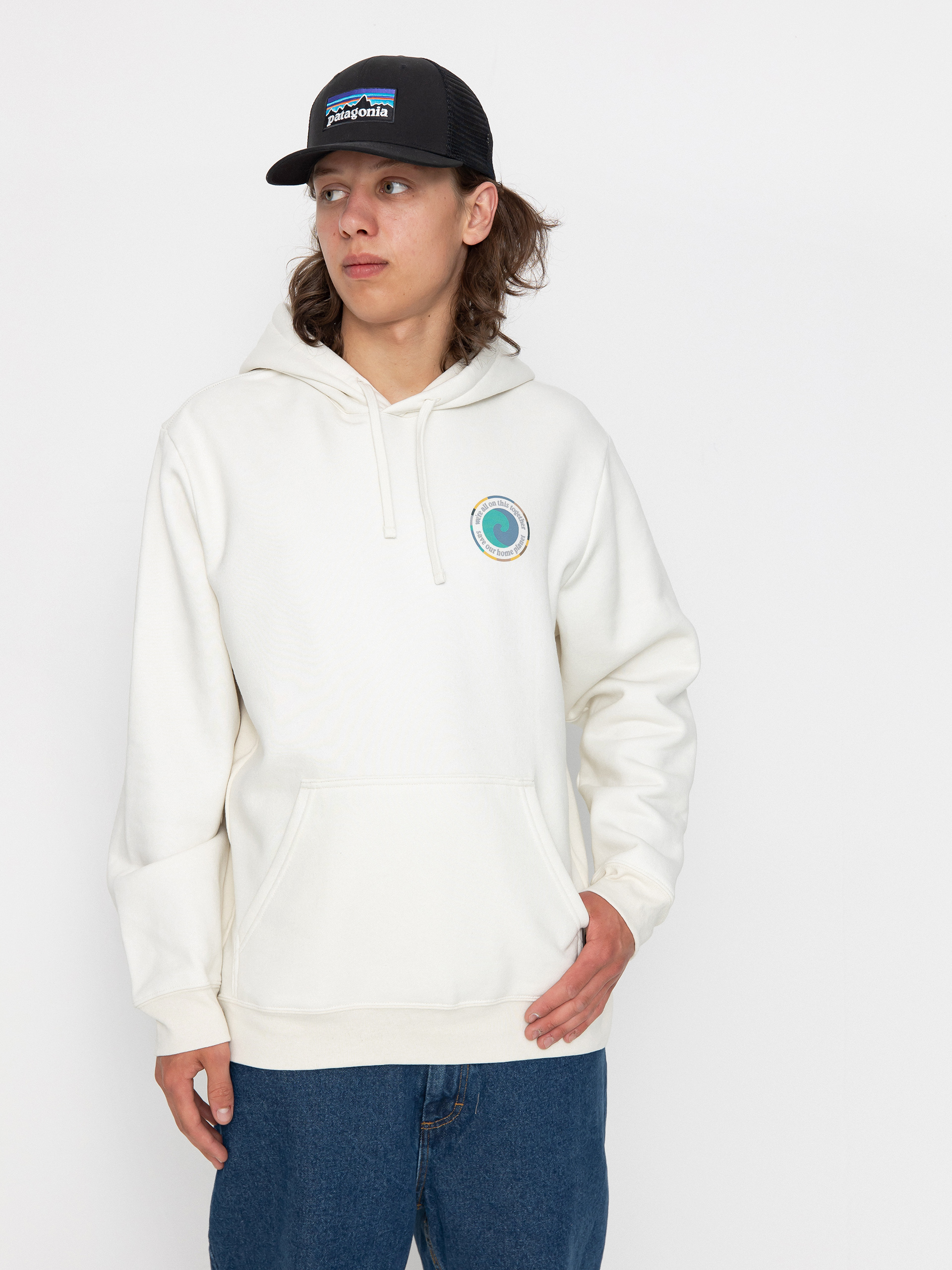 Bluza z kapturem Patagonia Unity Fitz Uprisal HD (birch white)