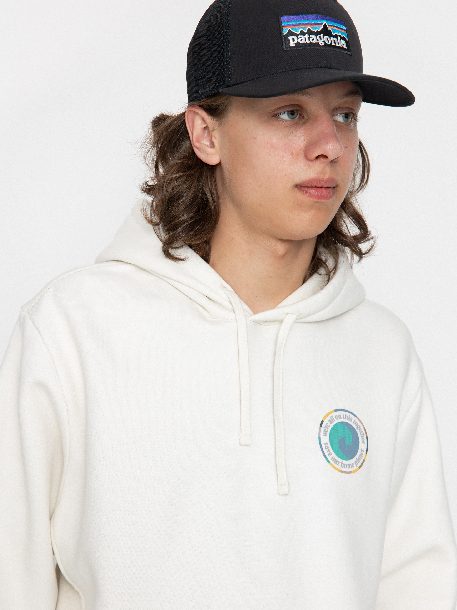 Bluza z kapturem Patagonia Unity Fitz Uprisal HD (birch white)