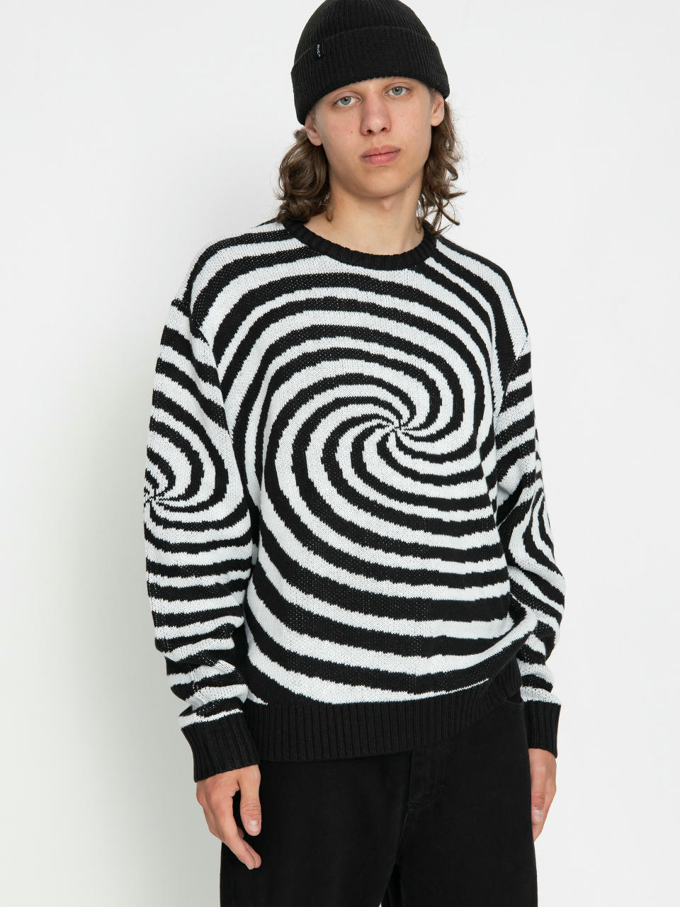 Bluza RVCA Spiral Crew Knit (cloud)