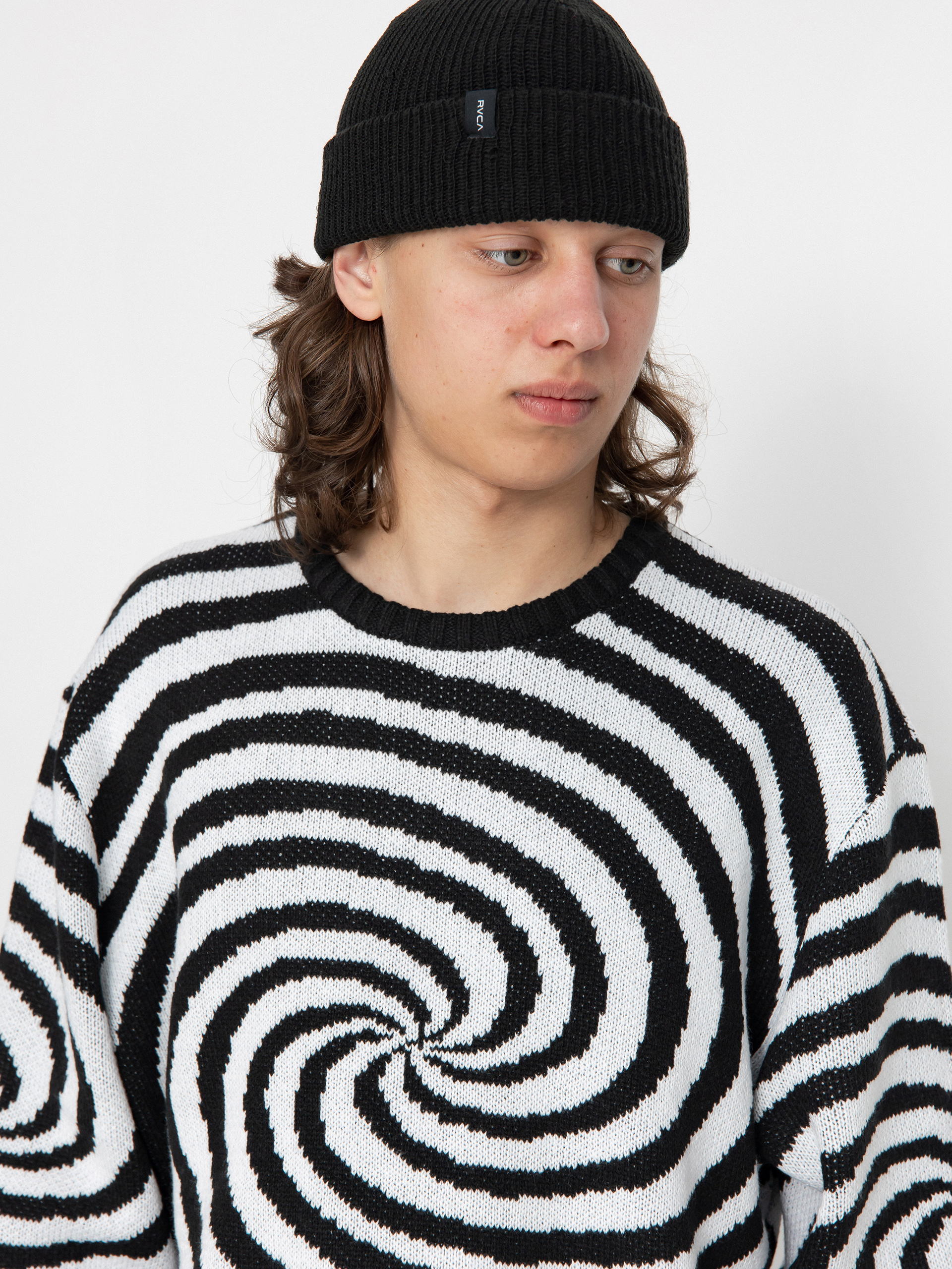 Bluza RVCA Spiral Crew Knit (cloud)