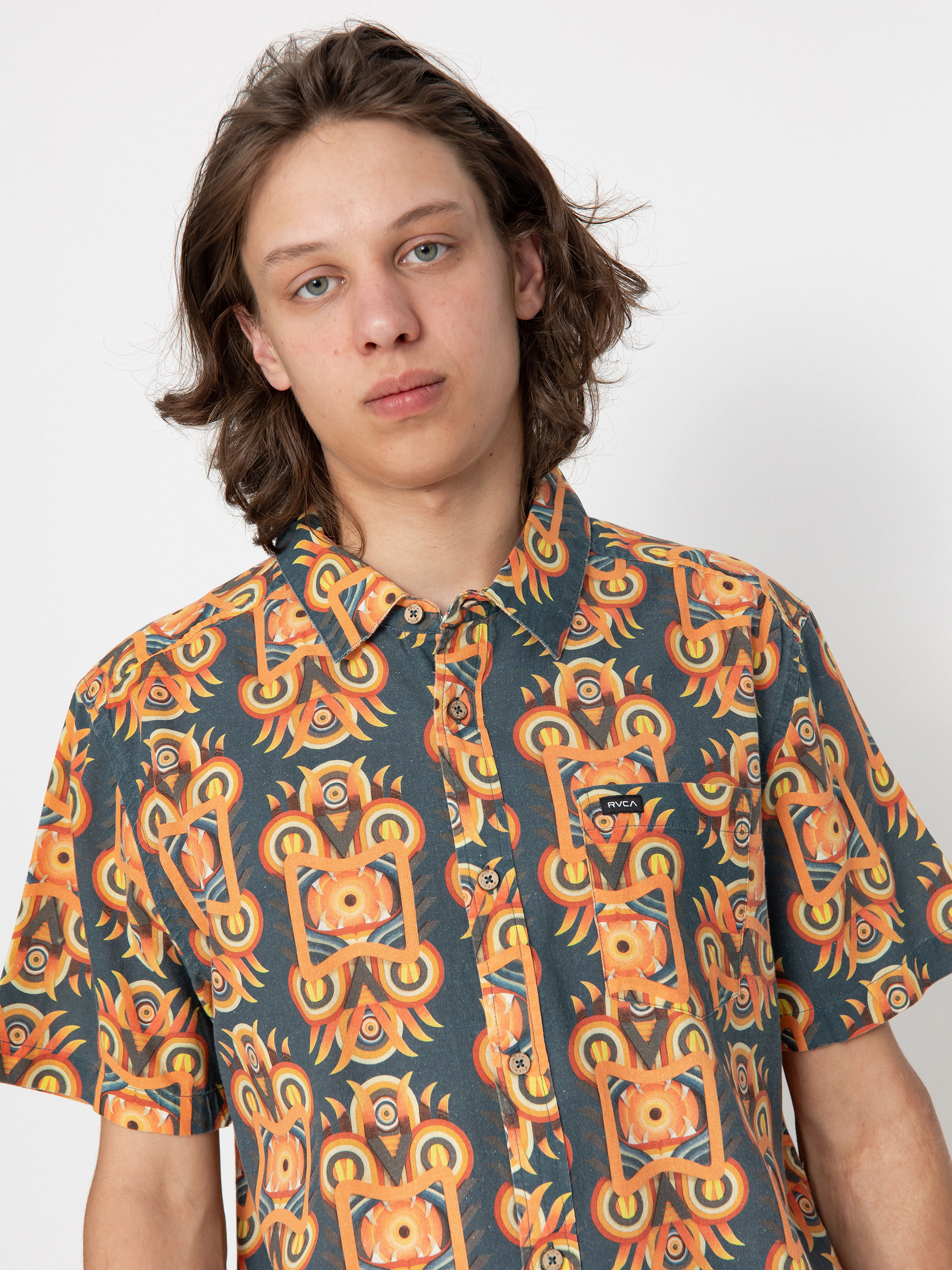 Koszula RVCA Redondo (duck blue)
