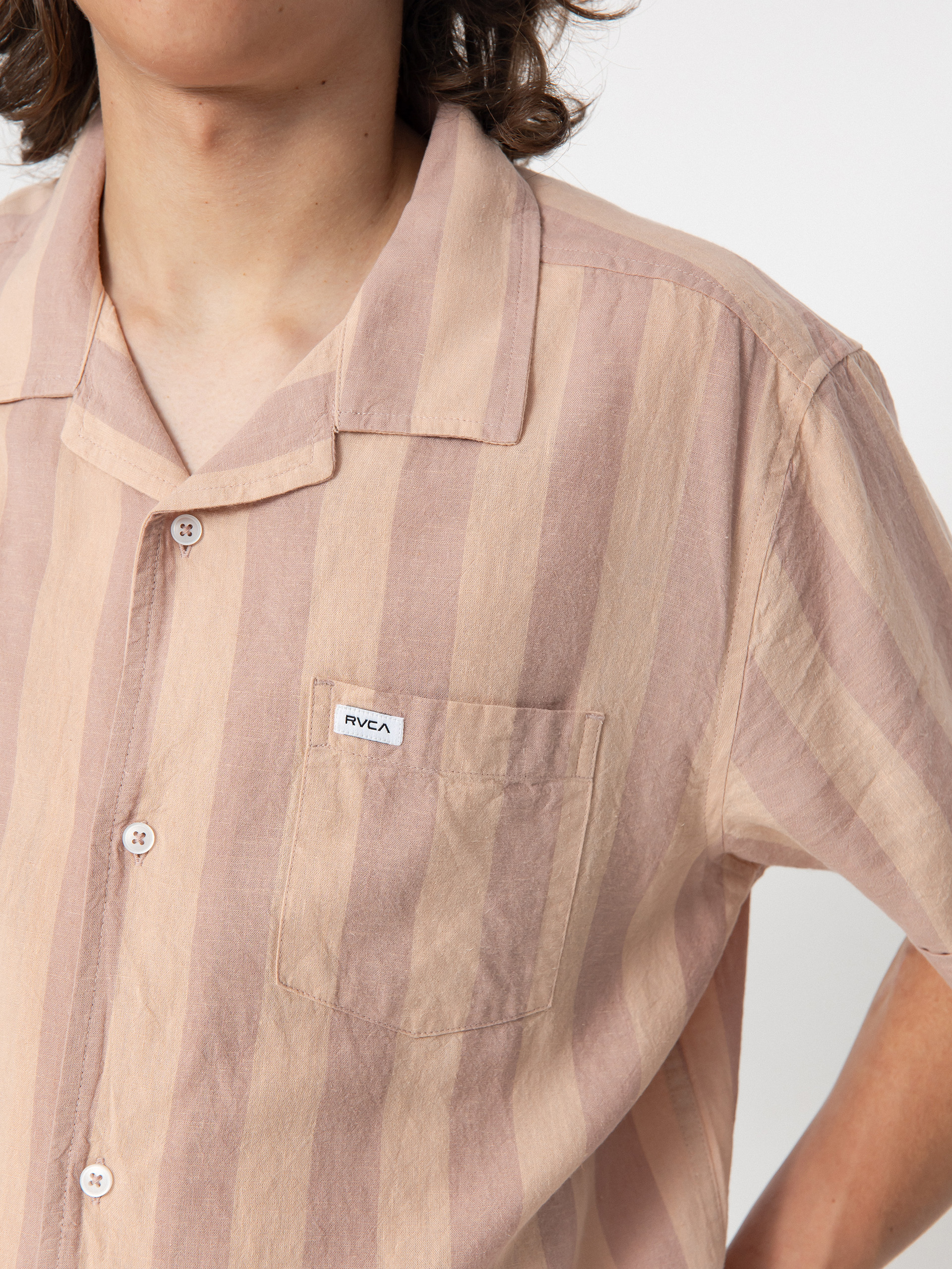 Koszula RVCA Love Stripe (palomino grey)