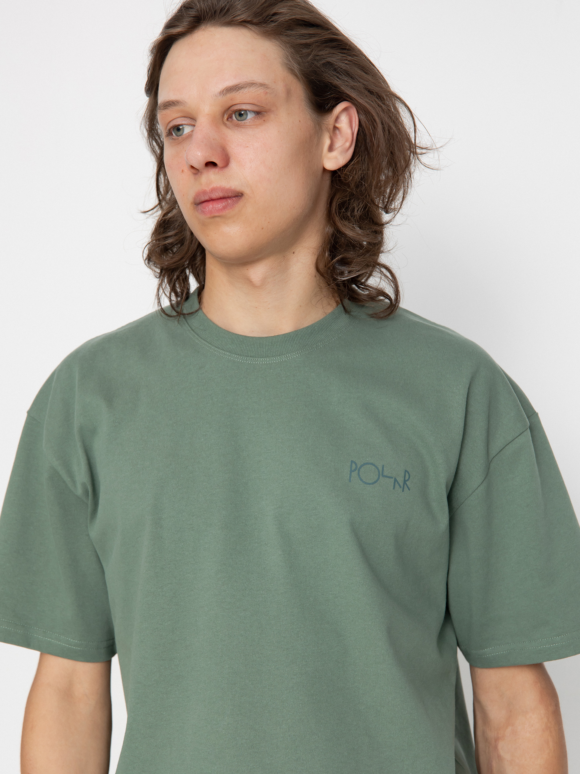 T-shirt Polar Skate Stroke Logo (jade green / dark green)
