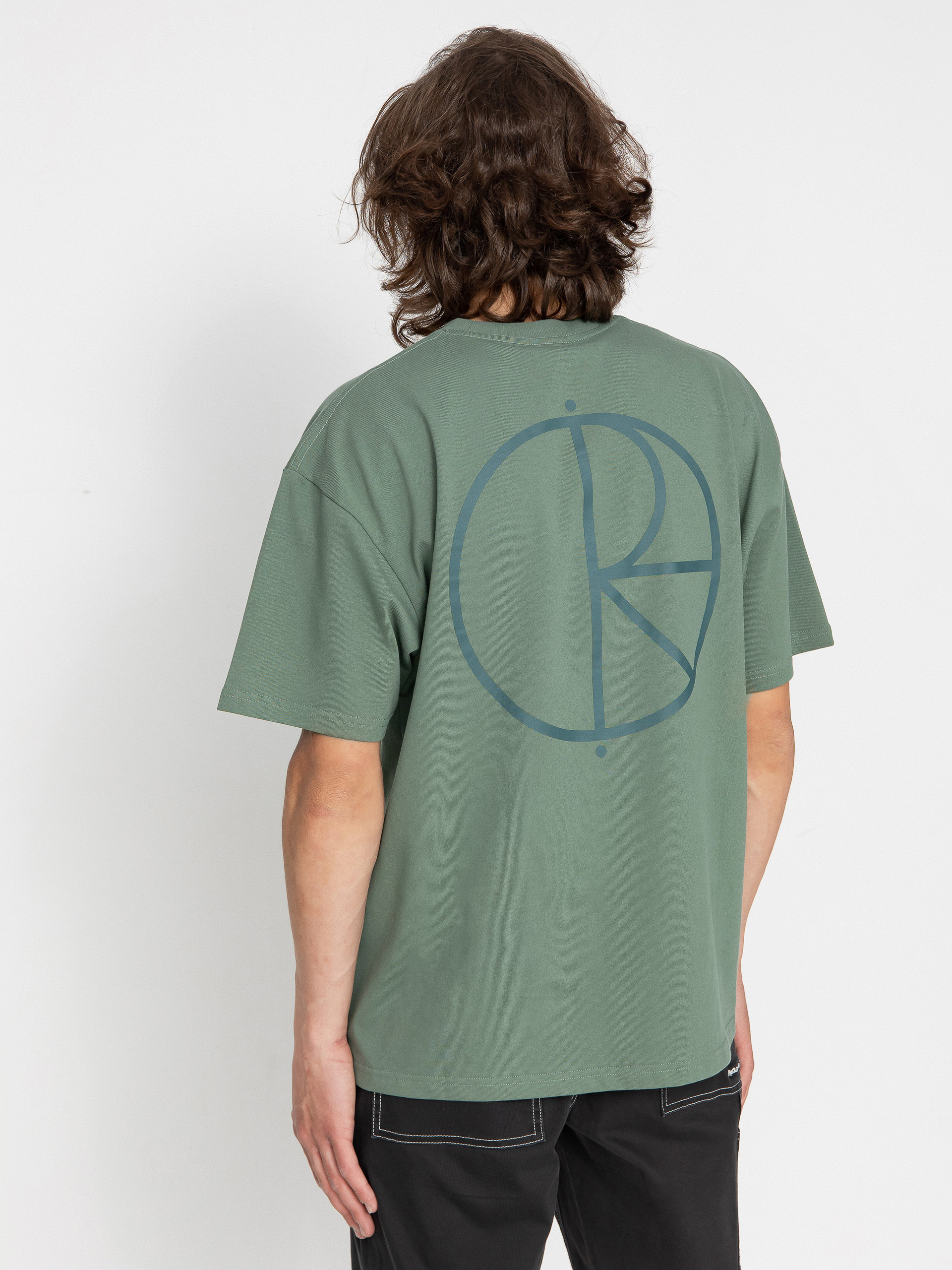 T-shirt Polar Skate Stroke Logo (jade green / dark green)