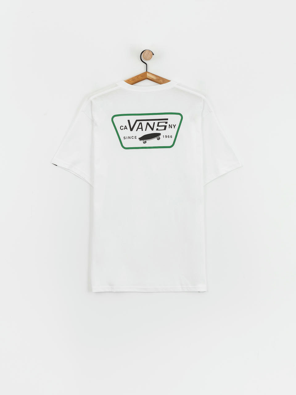 T-shirt Vans Full Patch Back (white/black/verdant grn)