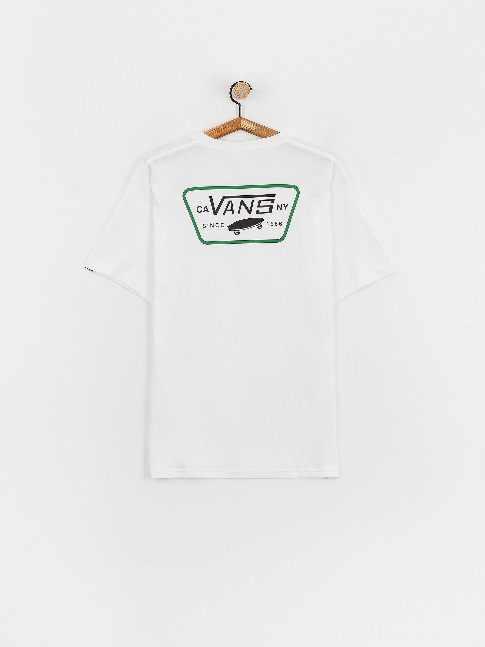 T-shirt Vans Full Patch Back (white/black/verdant grn)