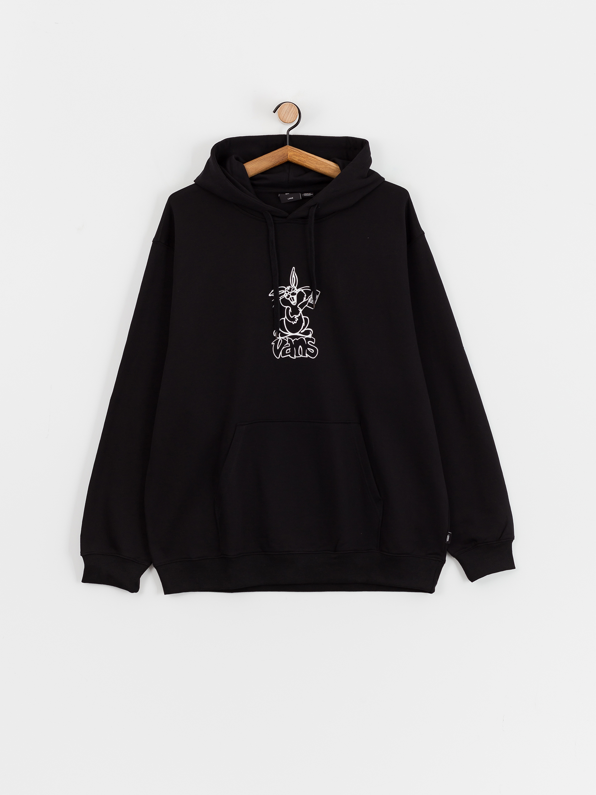 Bluza z kapturem Vans Crazy Eddy 66 Loose HD - czarny (black) Bluza z kapturem Vans Crazy Eddy 66 Loose HD - czarny (black)