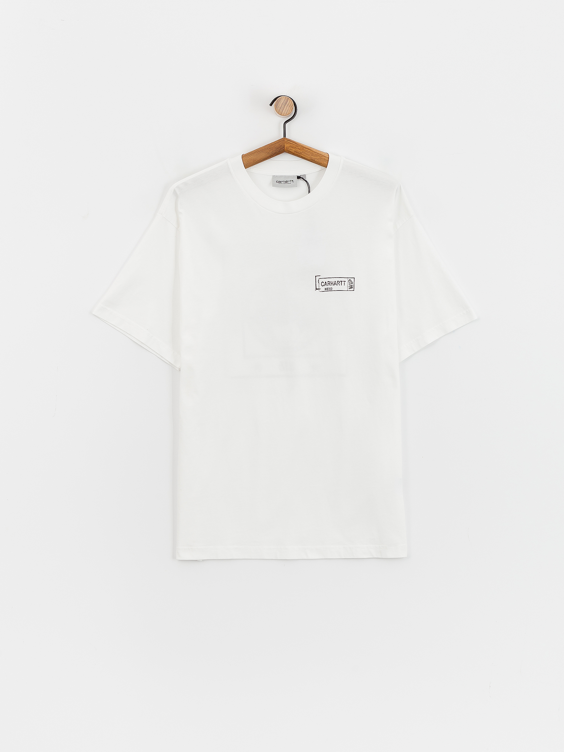T-shirt Carhartt WIP Stamp (white/black)