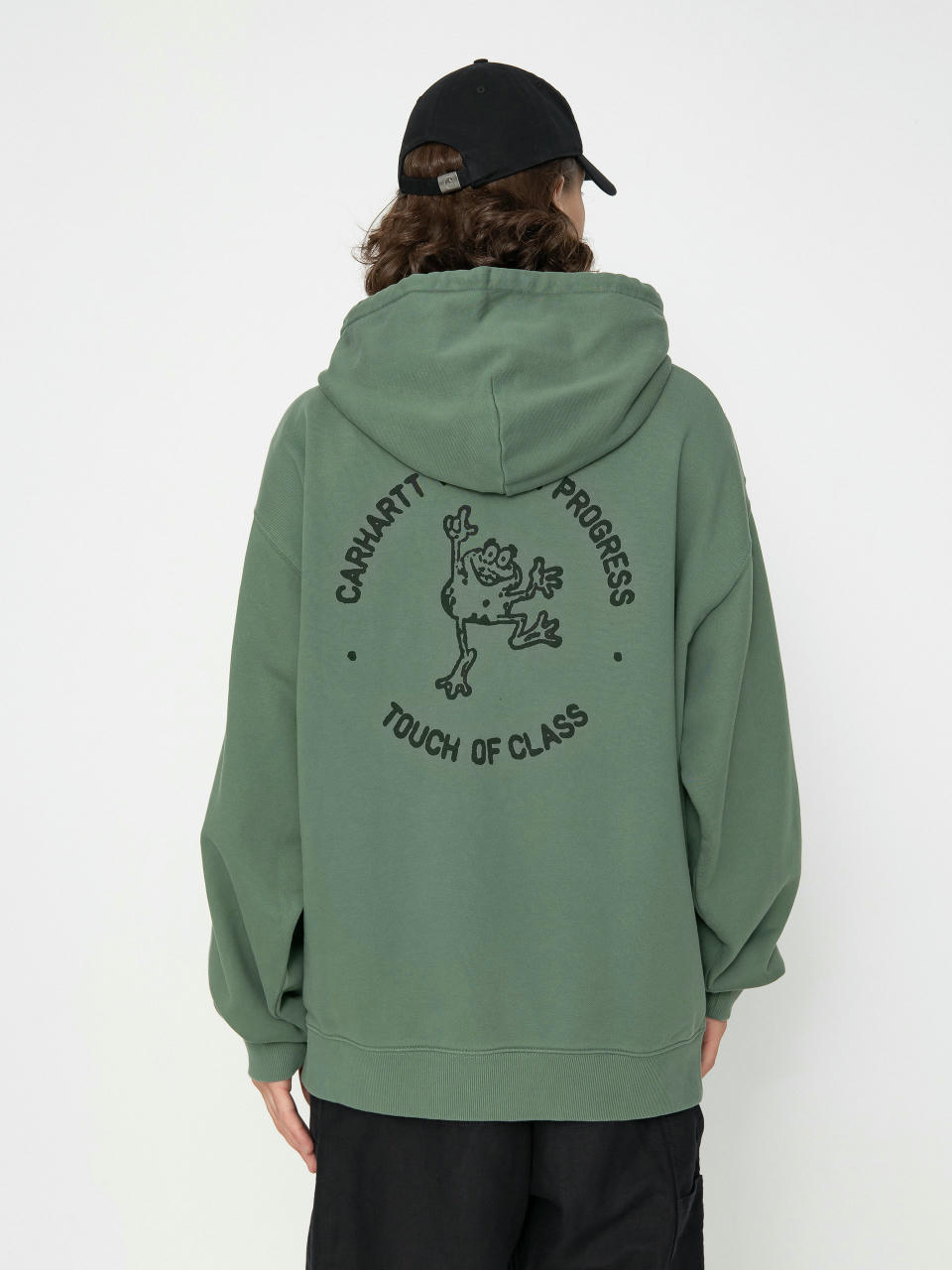 Bluza z kapturem Carhartt WIP Stamp HD (duck green/black)