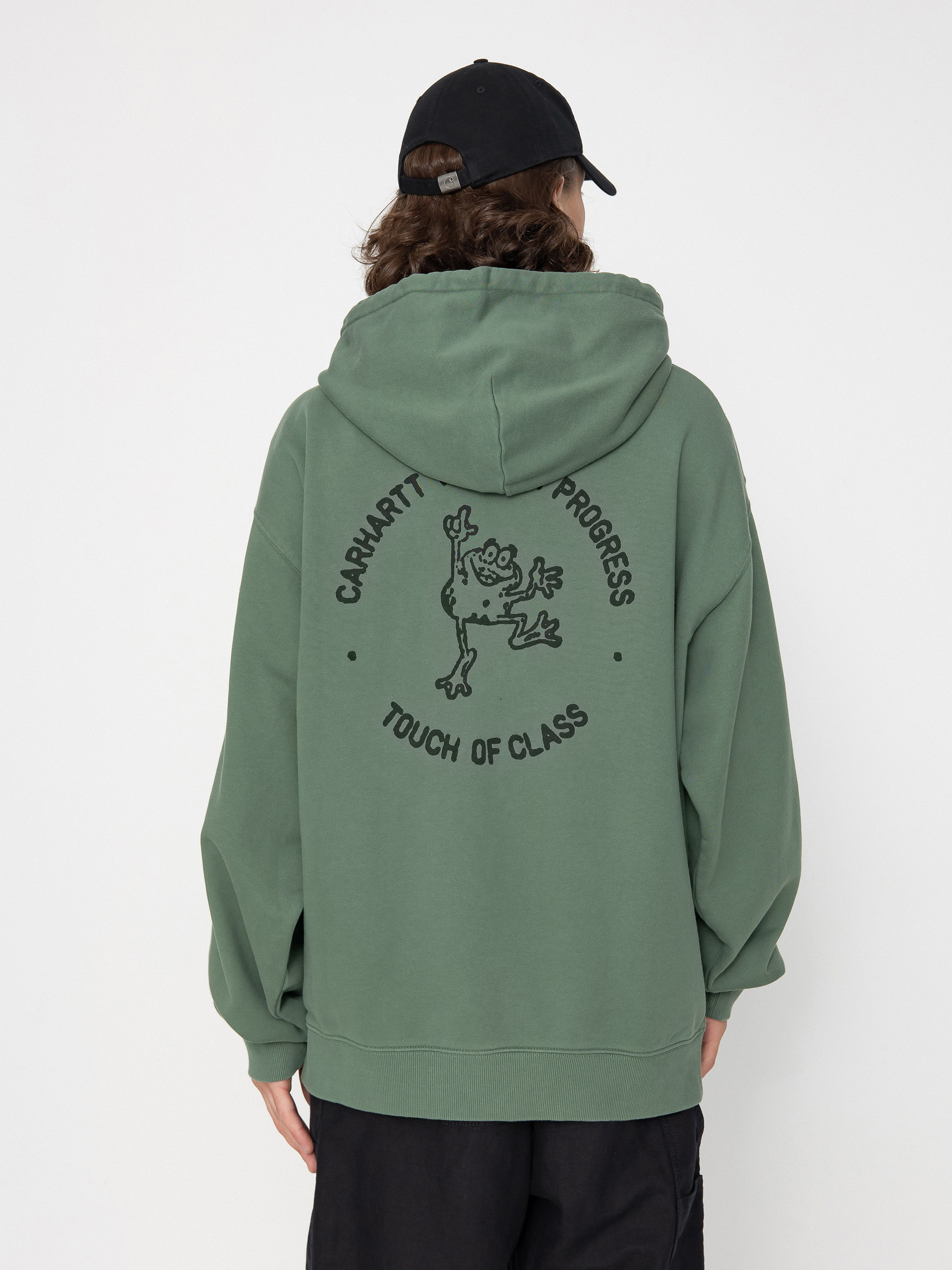 Bluza z kapturem Carhartt WIP Stamp HD (duck green/black)