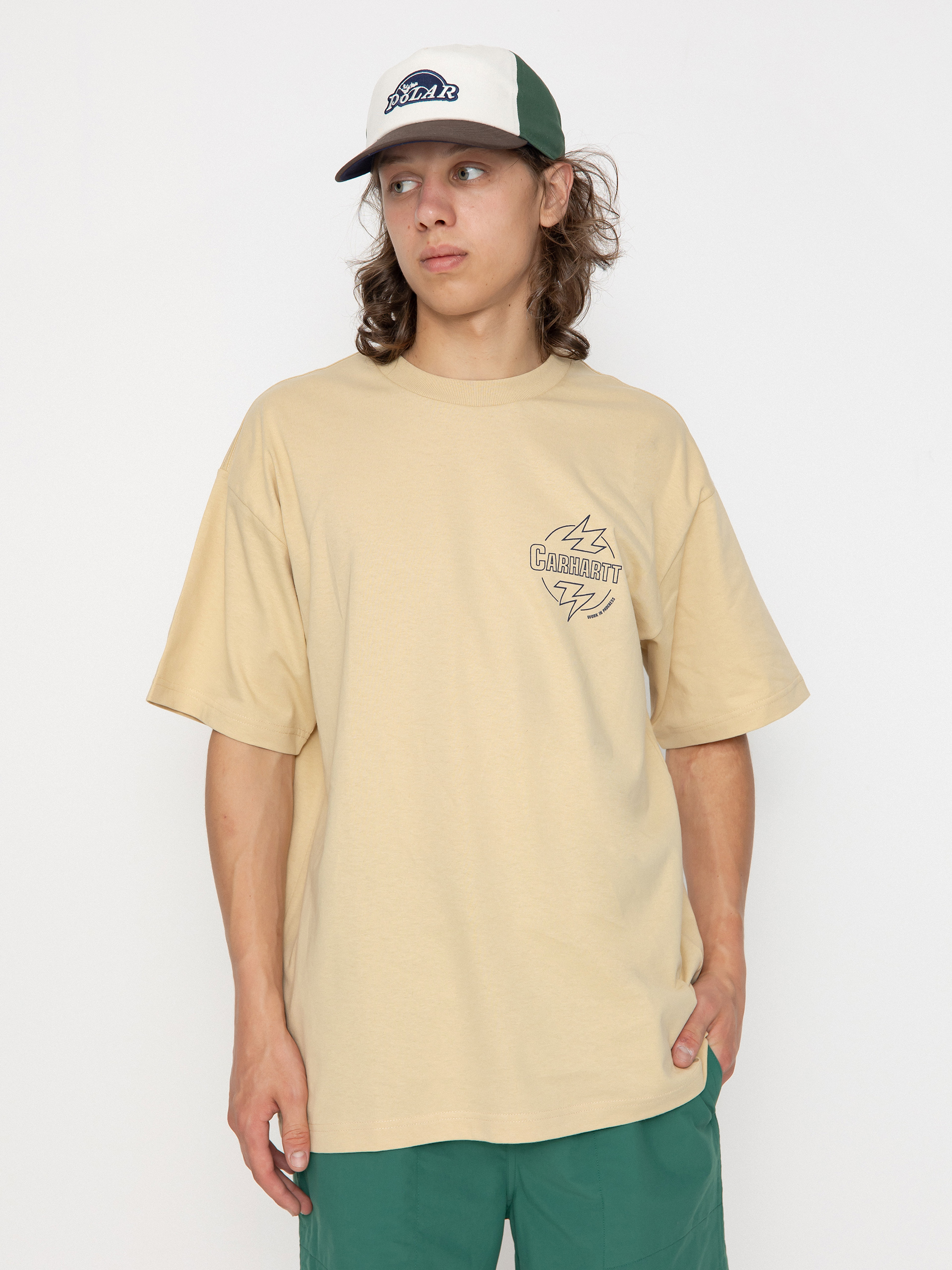 T-shirt Carhartt WIP Ablaze (cornsilk/air force blue)