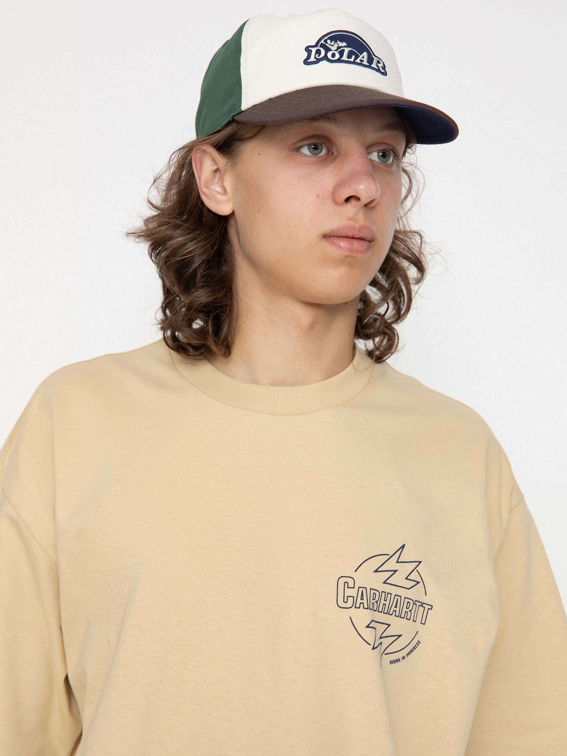 T-shirt Carhartt WIP Ablaze (cornsilk/air force blue)