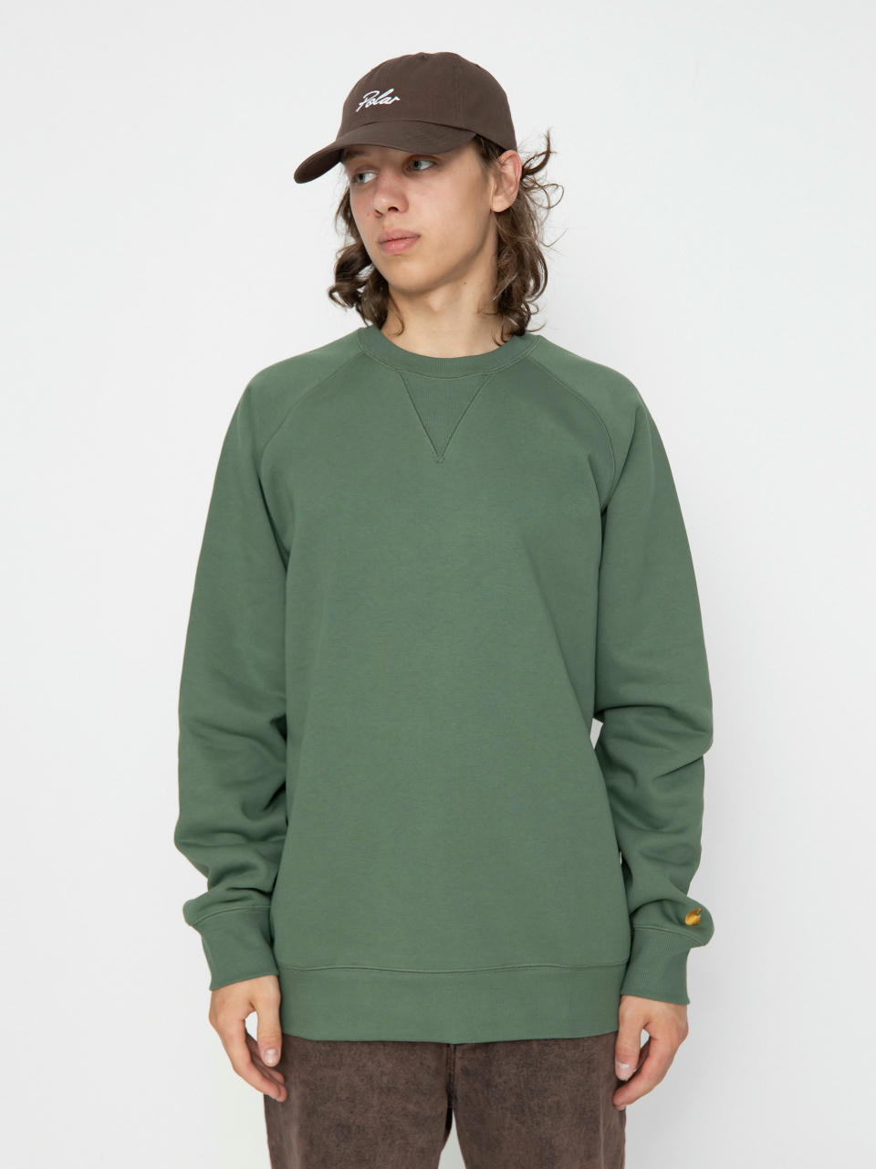 Bluza Carhartt WIP Chase (duck green/gold)