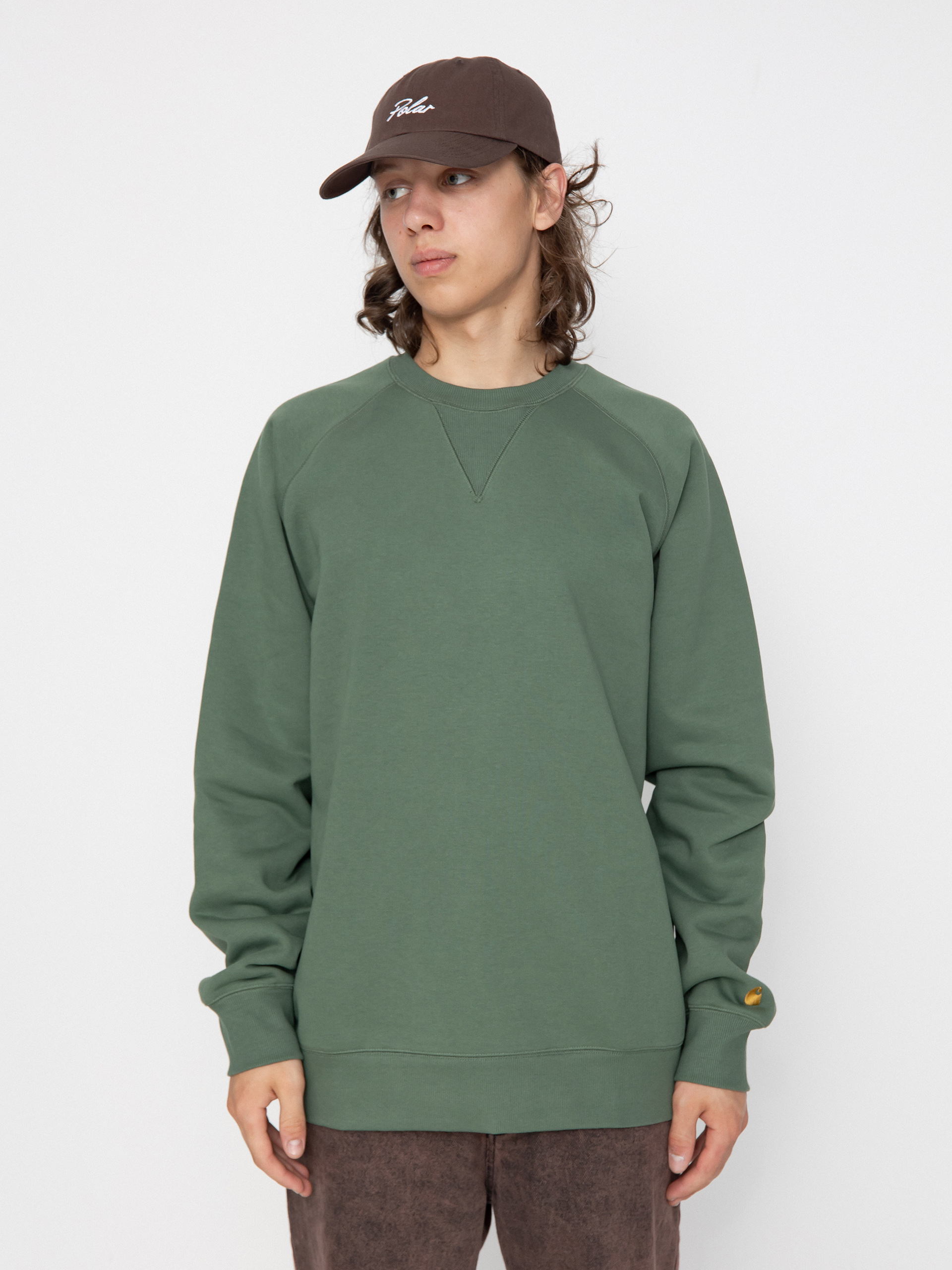 Bluza Carhartt WIP Chase (duck green/gold)