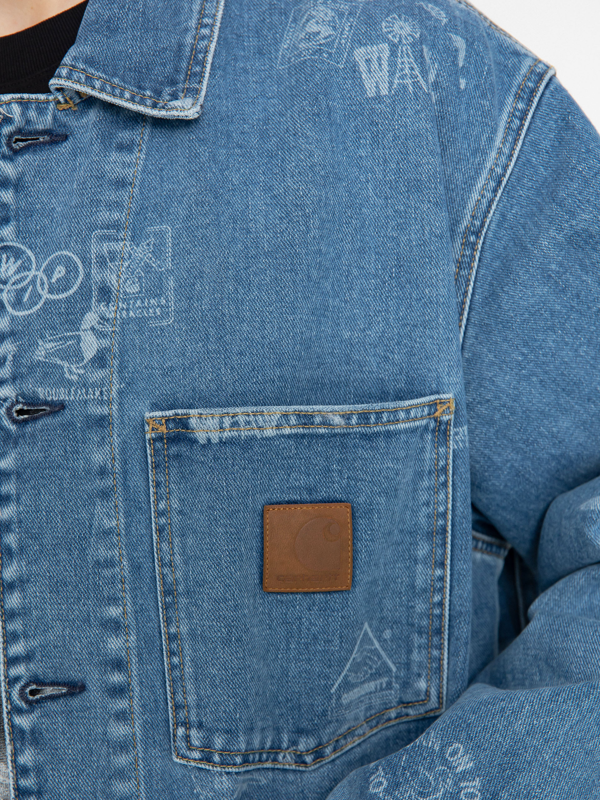 Kurtka Carhartt WIP Stamp (stamp print/blue)