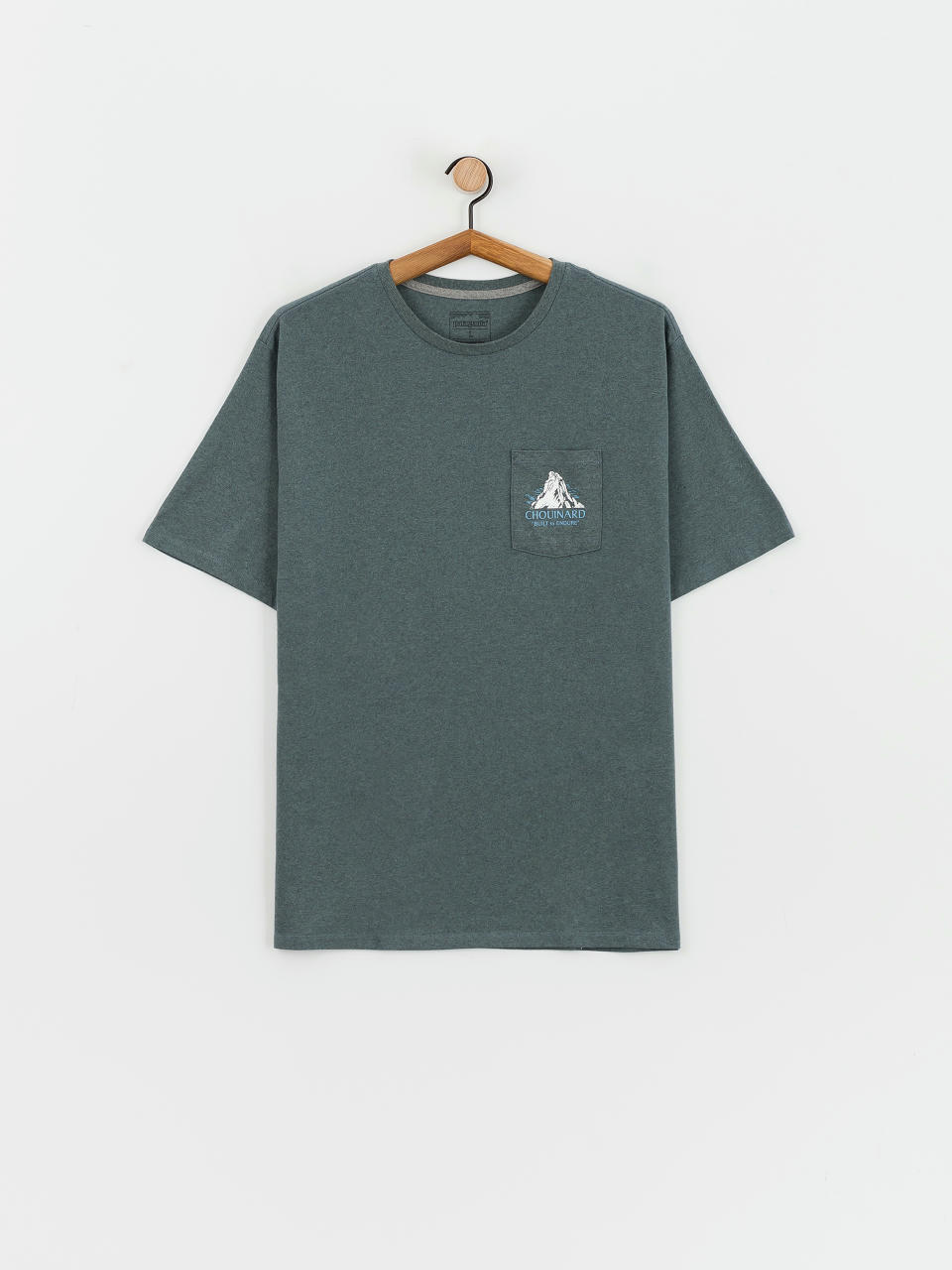 T-shirt Patagonia Chouinard Crest Pocket Responsibili (nouveau green)