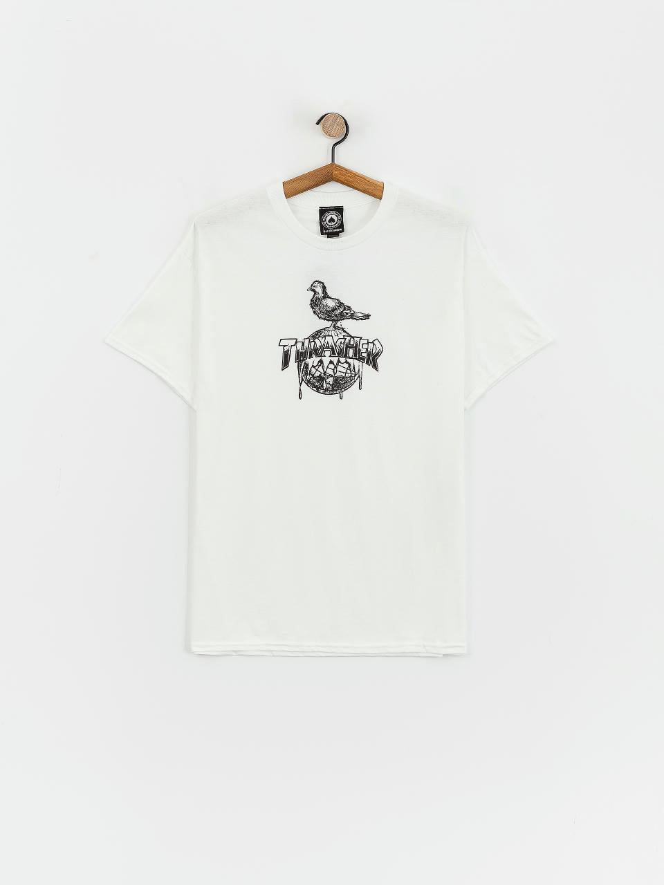 T-shirt Thrasher Cover The Earth (white)