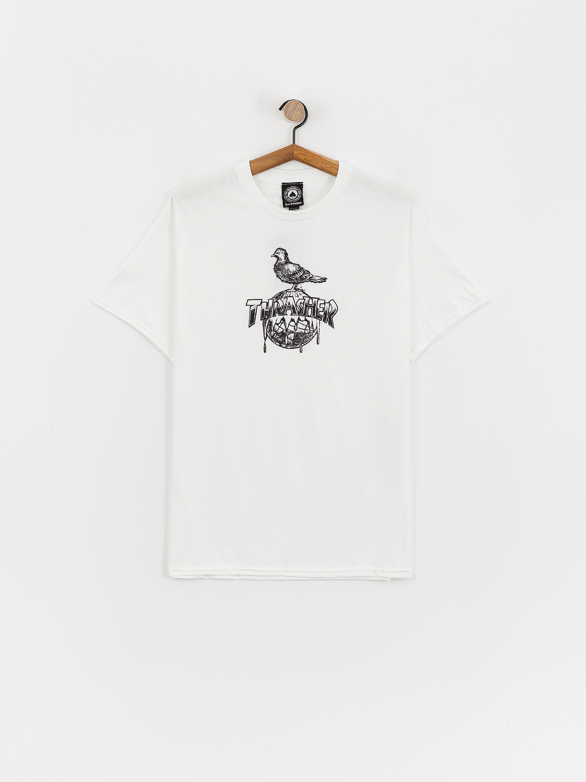 T-shirt Thrasher Cover The Earth (white)
