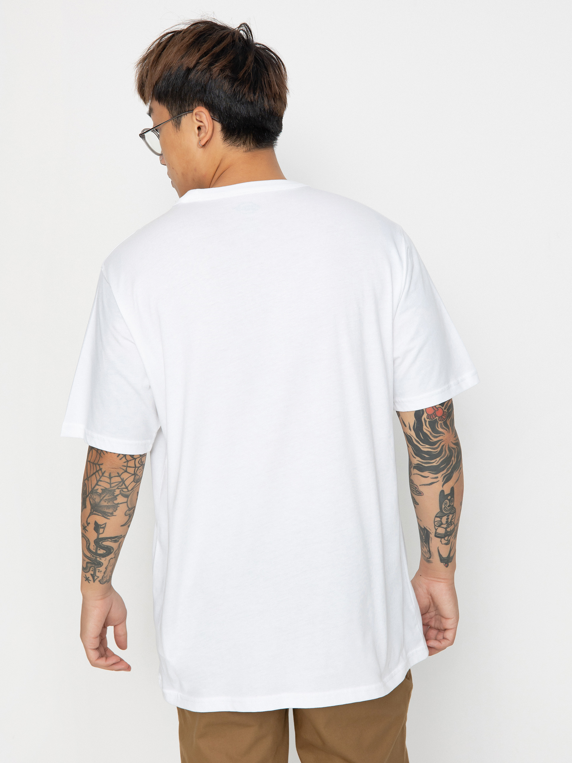 T-shirt Dickies Aitkin Chest (wht/lncn grn)