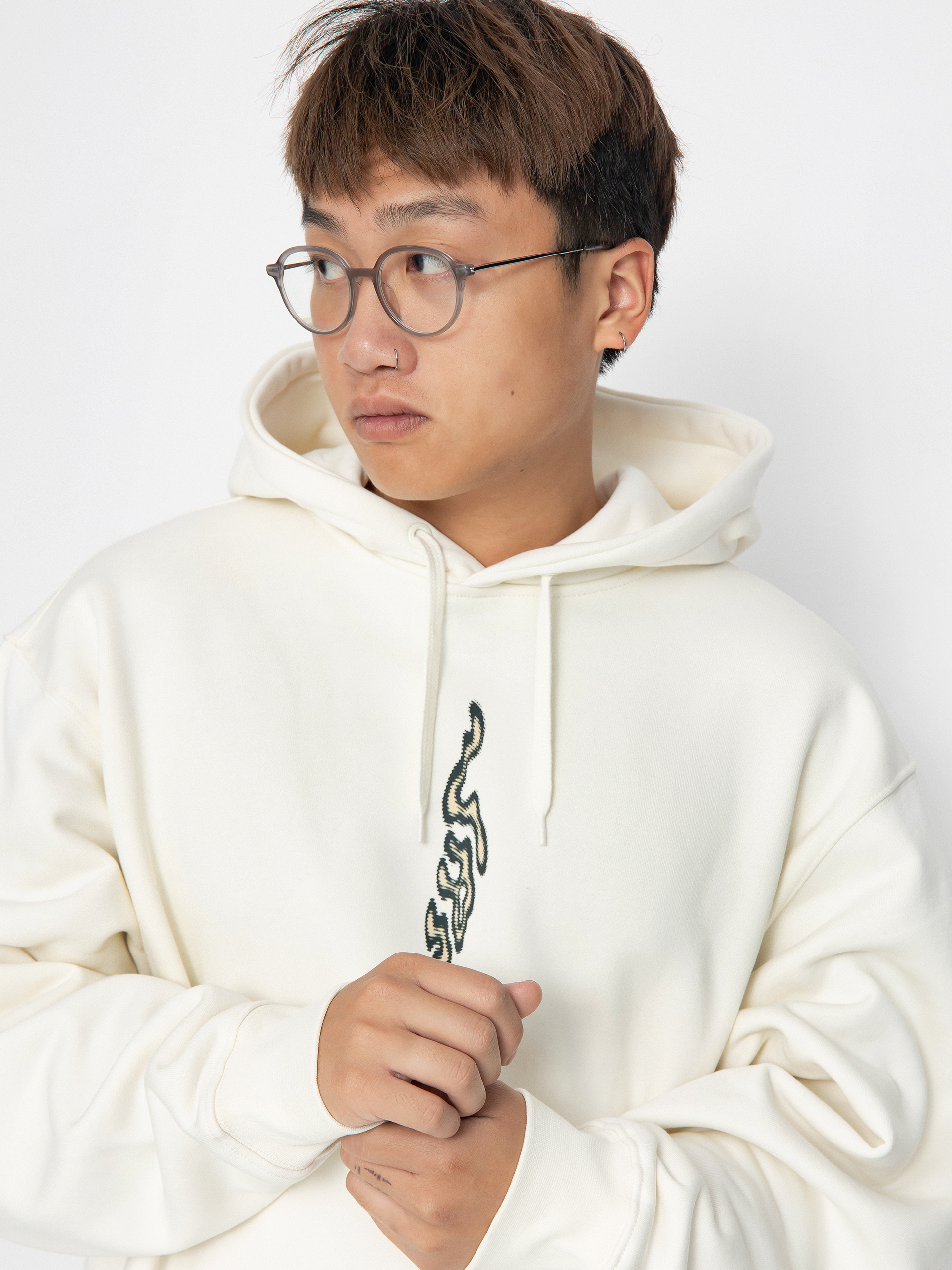 Bluza z kapturem Vans Skate Blurb HD (marshmallow)