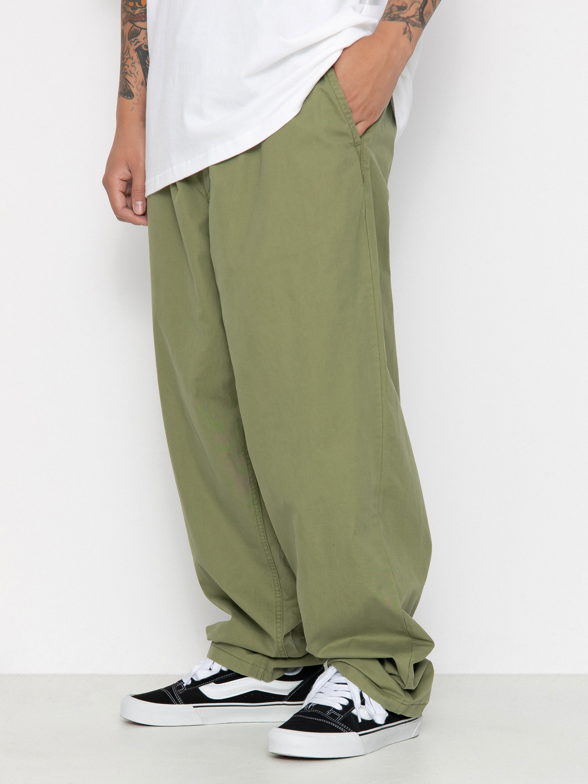 Spodnie Vans Range Baggy Tapered Elastic Waist (loden green)