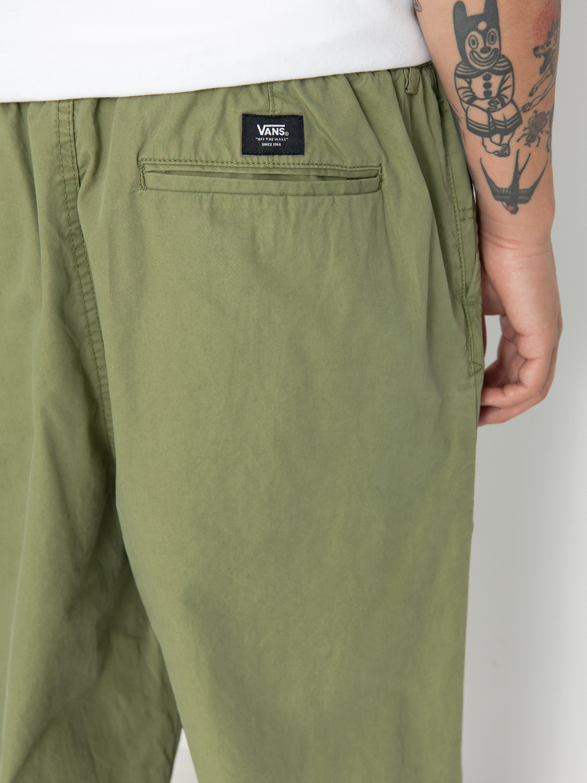 Spodnie Vans Range Baggy Tapered Elastic Waist (loden green)