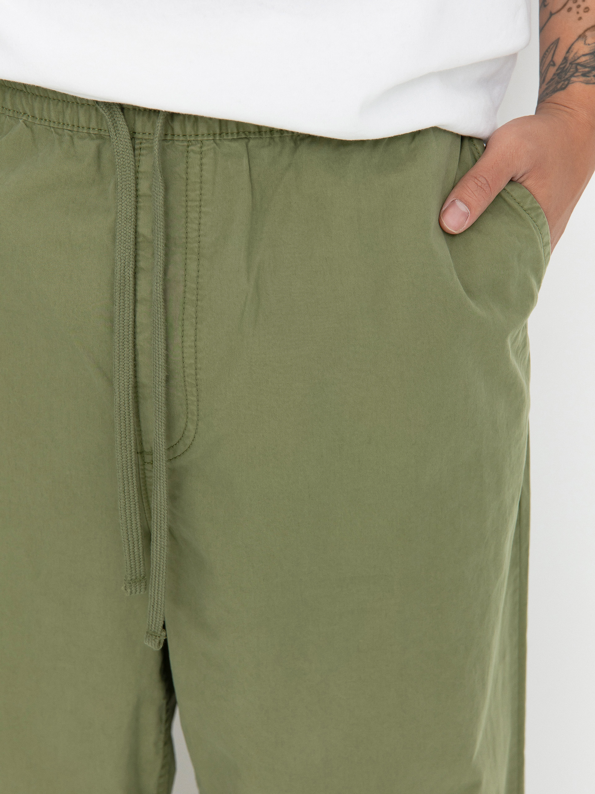 Spodnie Vans Range Baggy Tapered Elastic Waist (loden green)