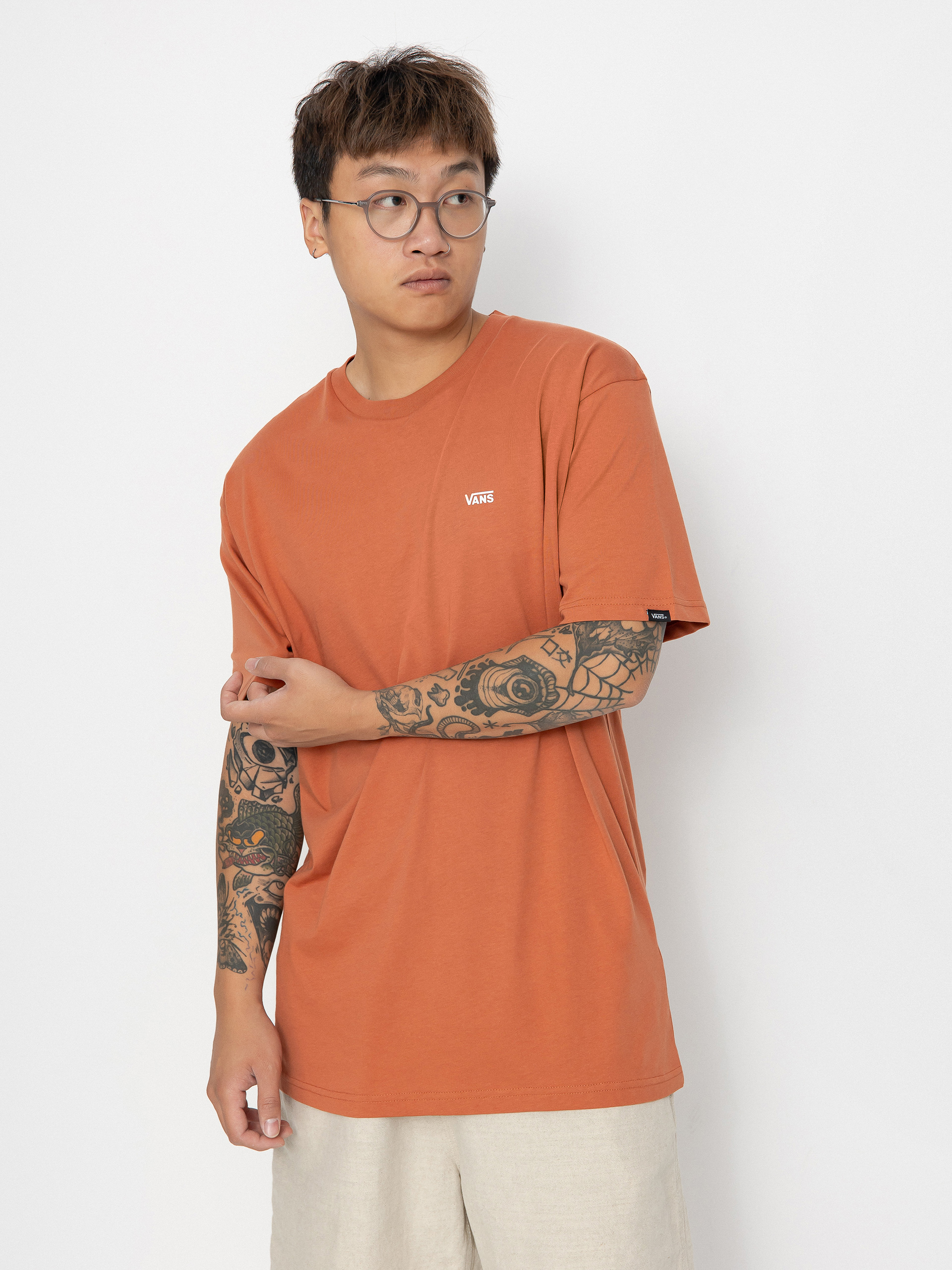 T-shirt Vans Left Chest Logo (auburn)