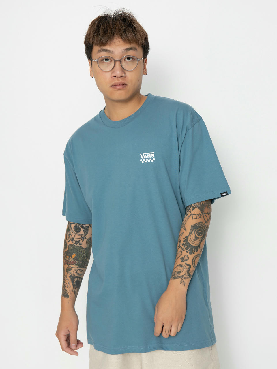 T-shirt Vans Left Chest Logo II (bluestone)