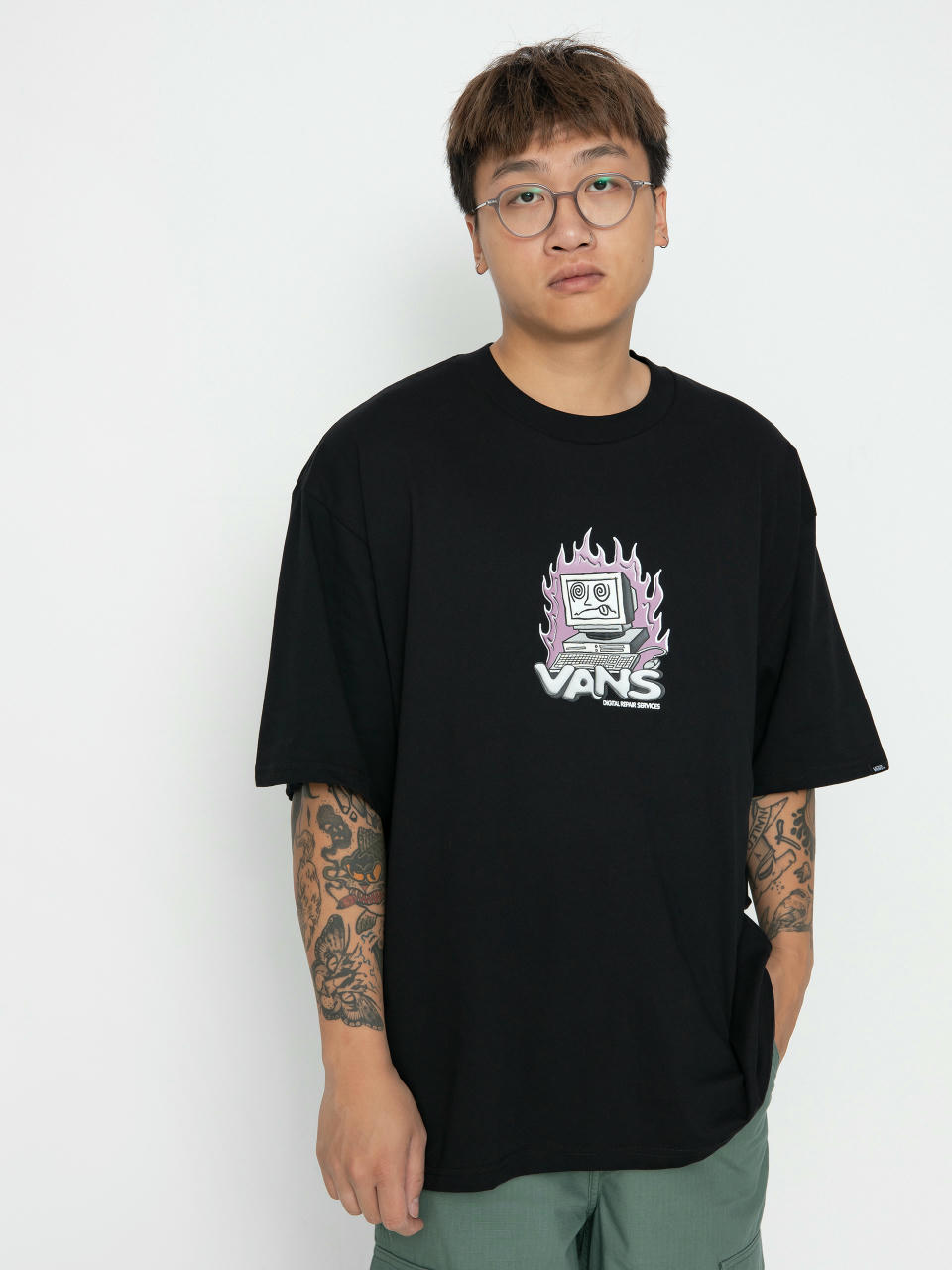 T-shirt Vans Digital Repair (black)