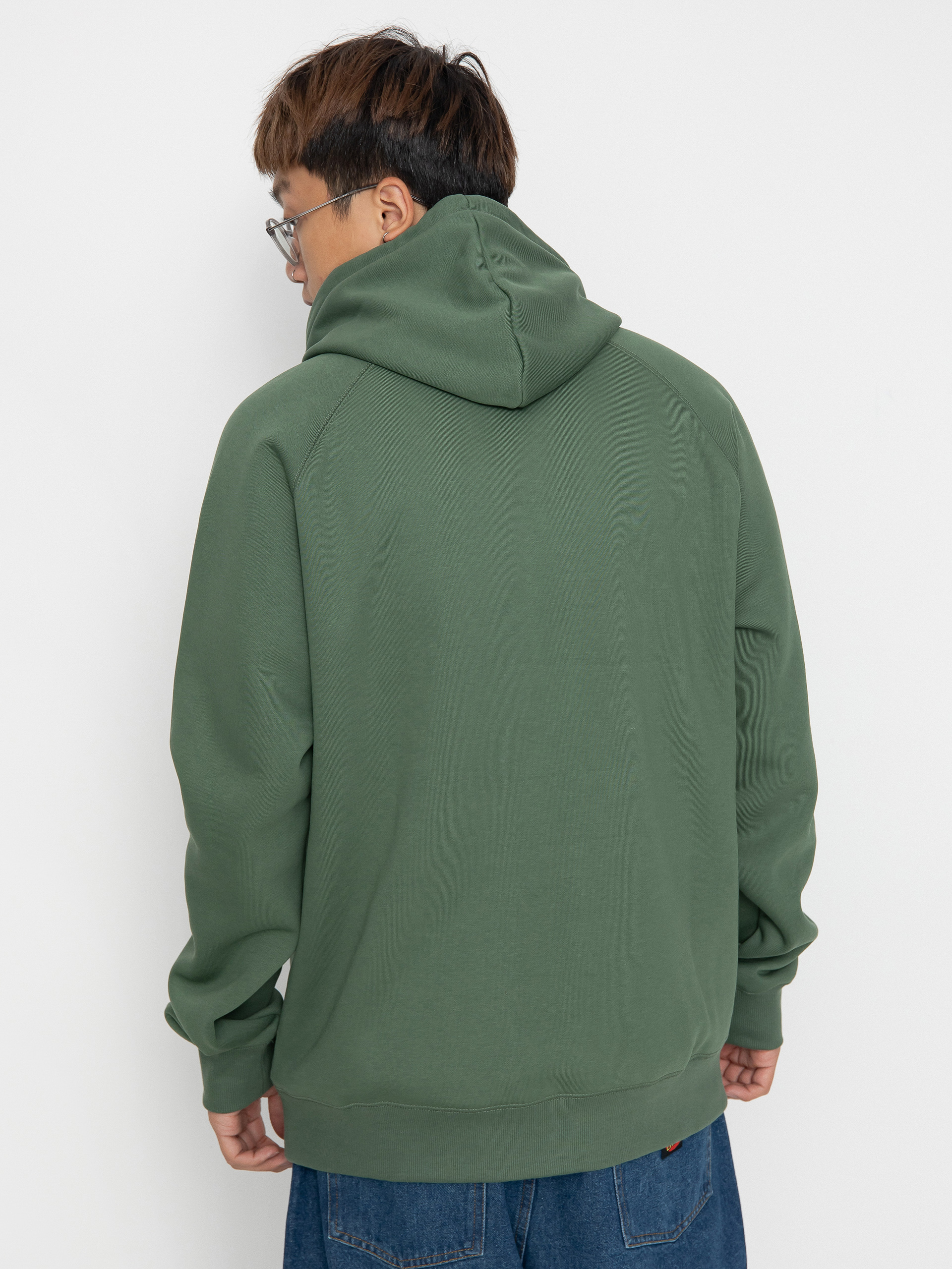 Bluza z kapturem Carhartt WIP Chase HD (duck green/gold)