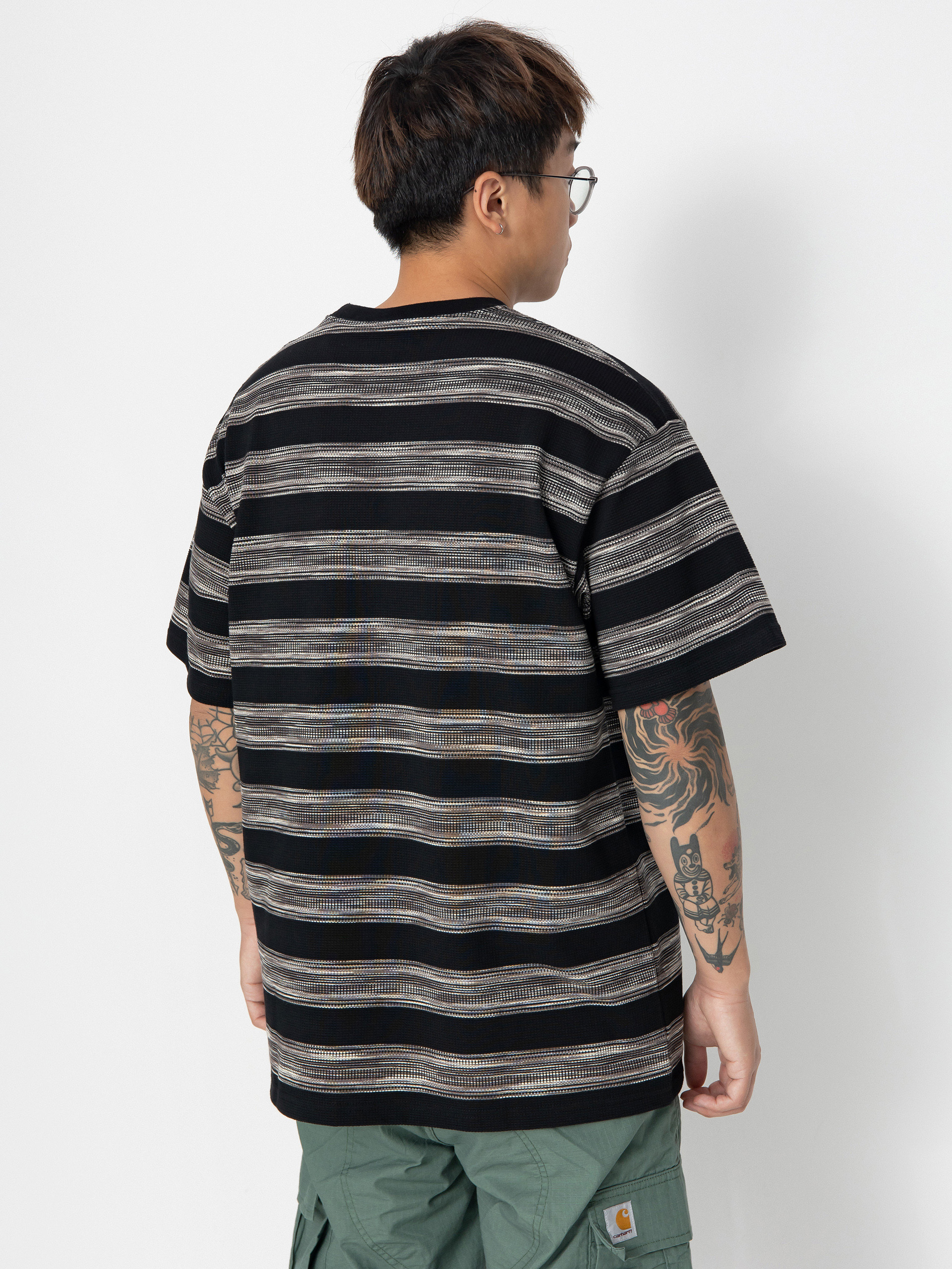 T-shirt Carhartt WIP Dodson Pocket (dodson stripe horizontal/black)