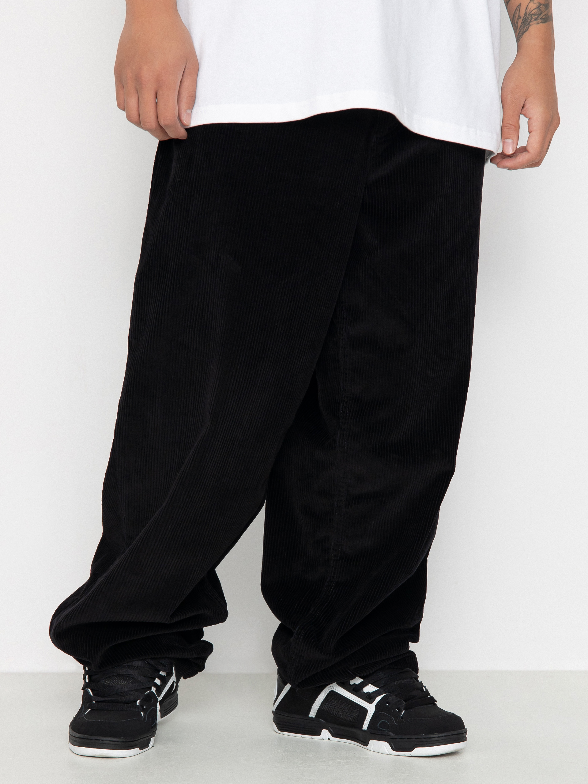 POLAR SKATE CO BIGBOY CORDS BLACK 旧ロゴ Spodnie Polar Skate Big Boy Cords - czarny (black)