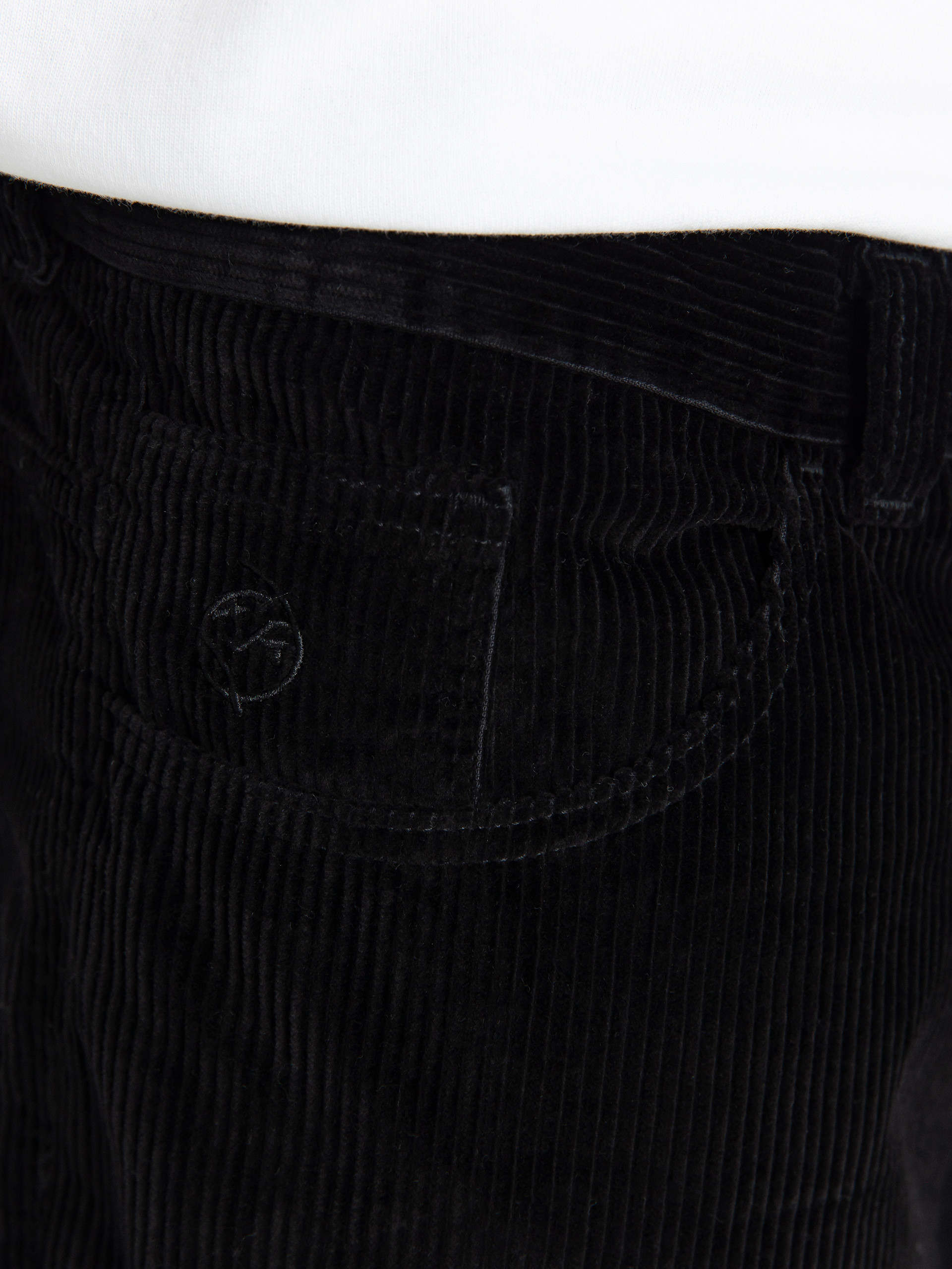 POLAR SKATE CO BIGBOY CORDS BLACK 旧ロゴ Spodnie Polar Skate Big Boy Cords - czarny (black)
