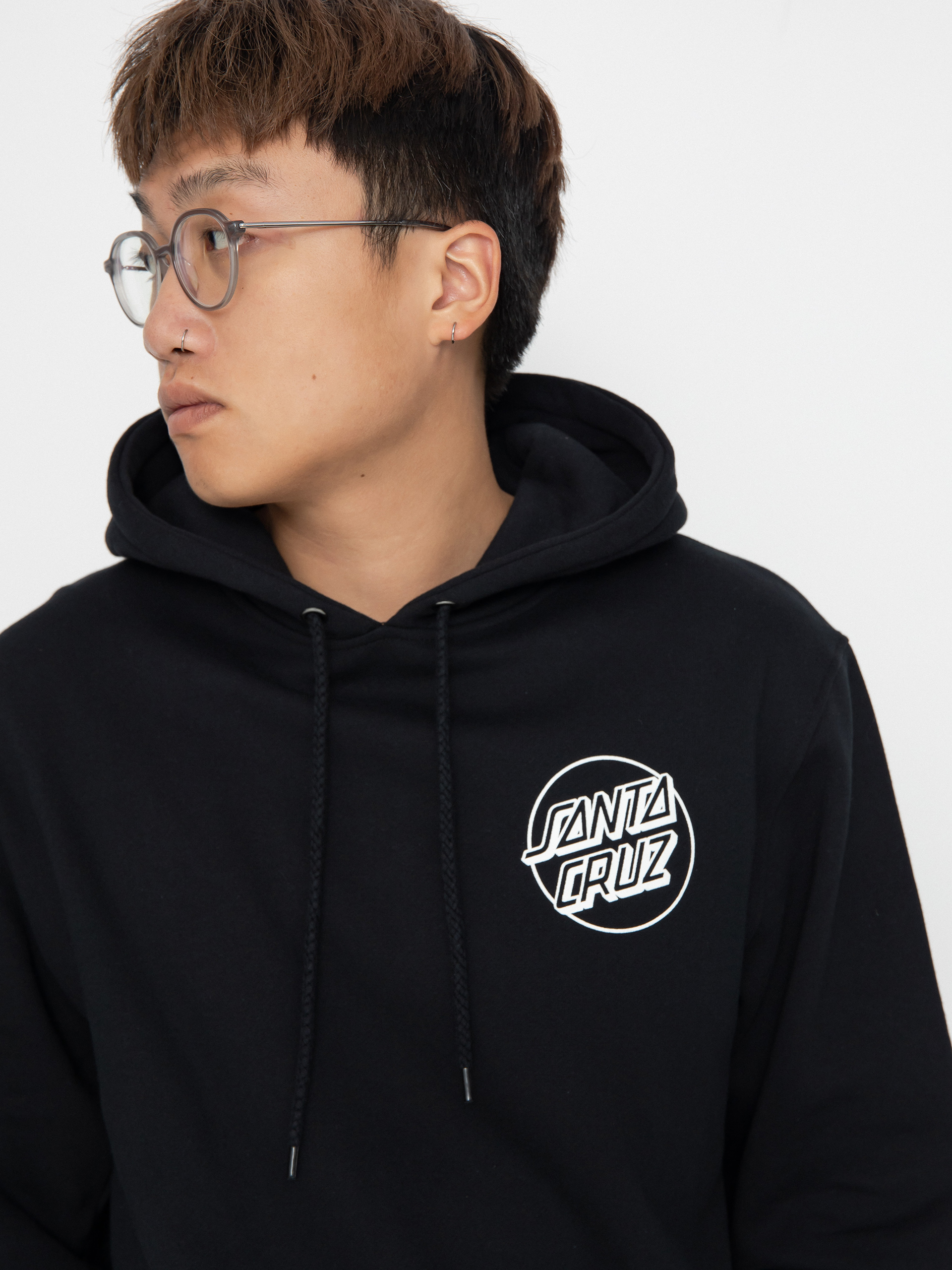 Bluza z kapturem Santa Cruz Pace Ritual Hand HD (black)