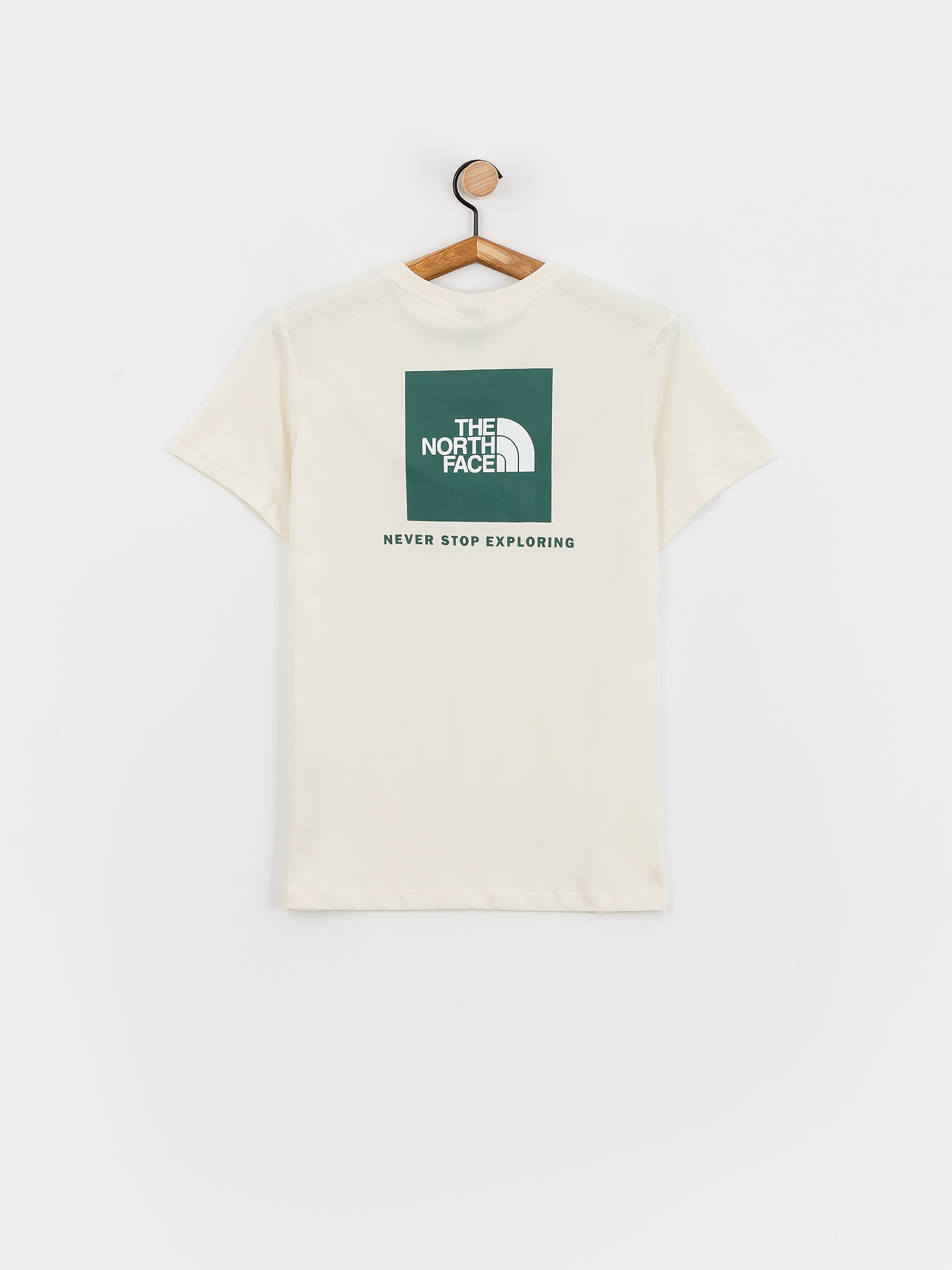 T-shirt The North Face Relaxed Redbox Wmn (white dune/evergreen)