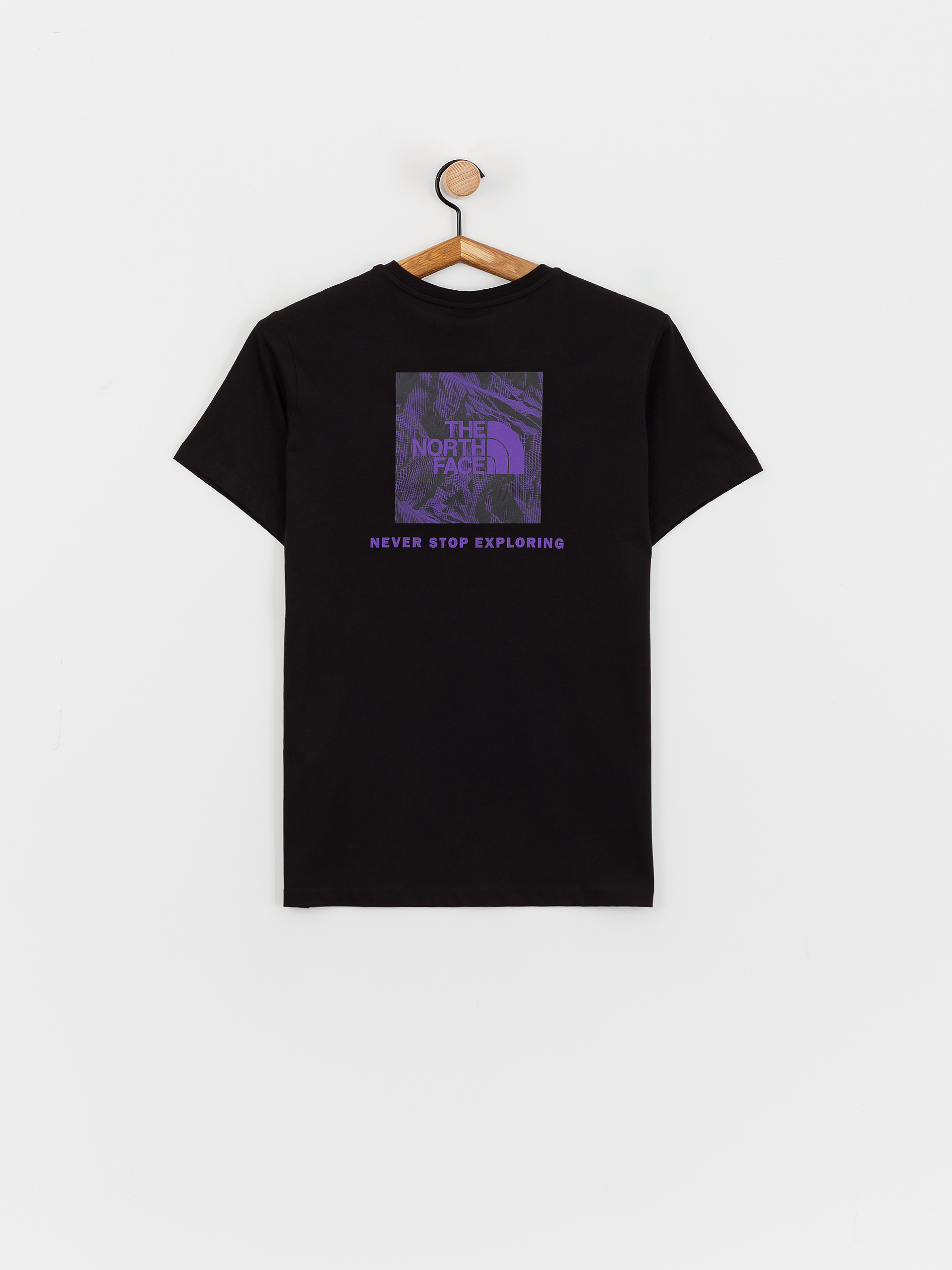 T-shirt The North Face Relaxed Redbox Graphic Infill Wmn (tnf black/peak purple 3)