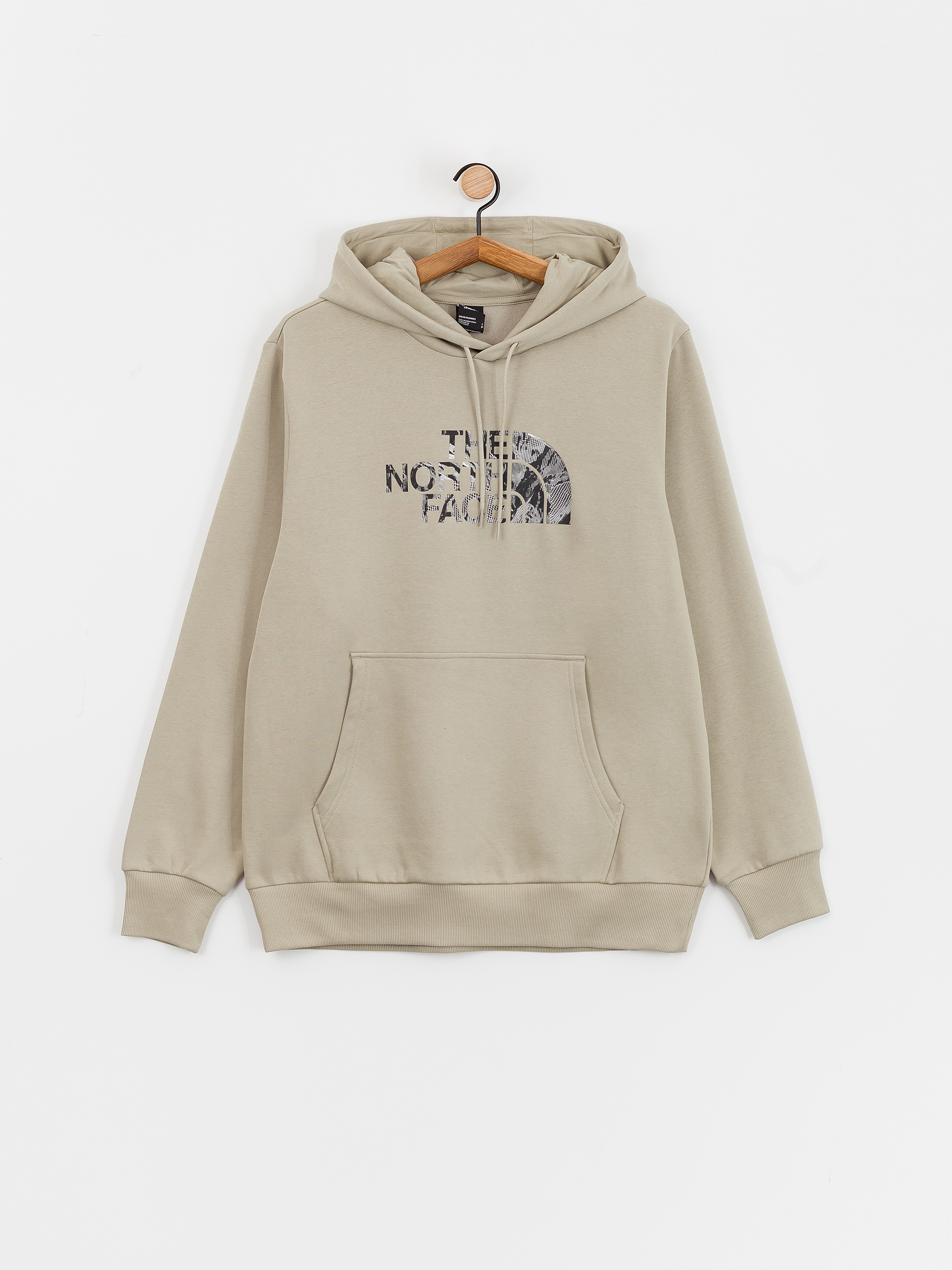 Bluza z kapturem The North Face Easy Graphic Infill HD (clay grey/tnf black 3d)