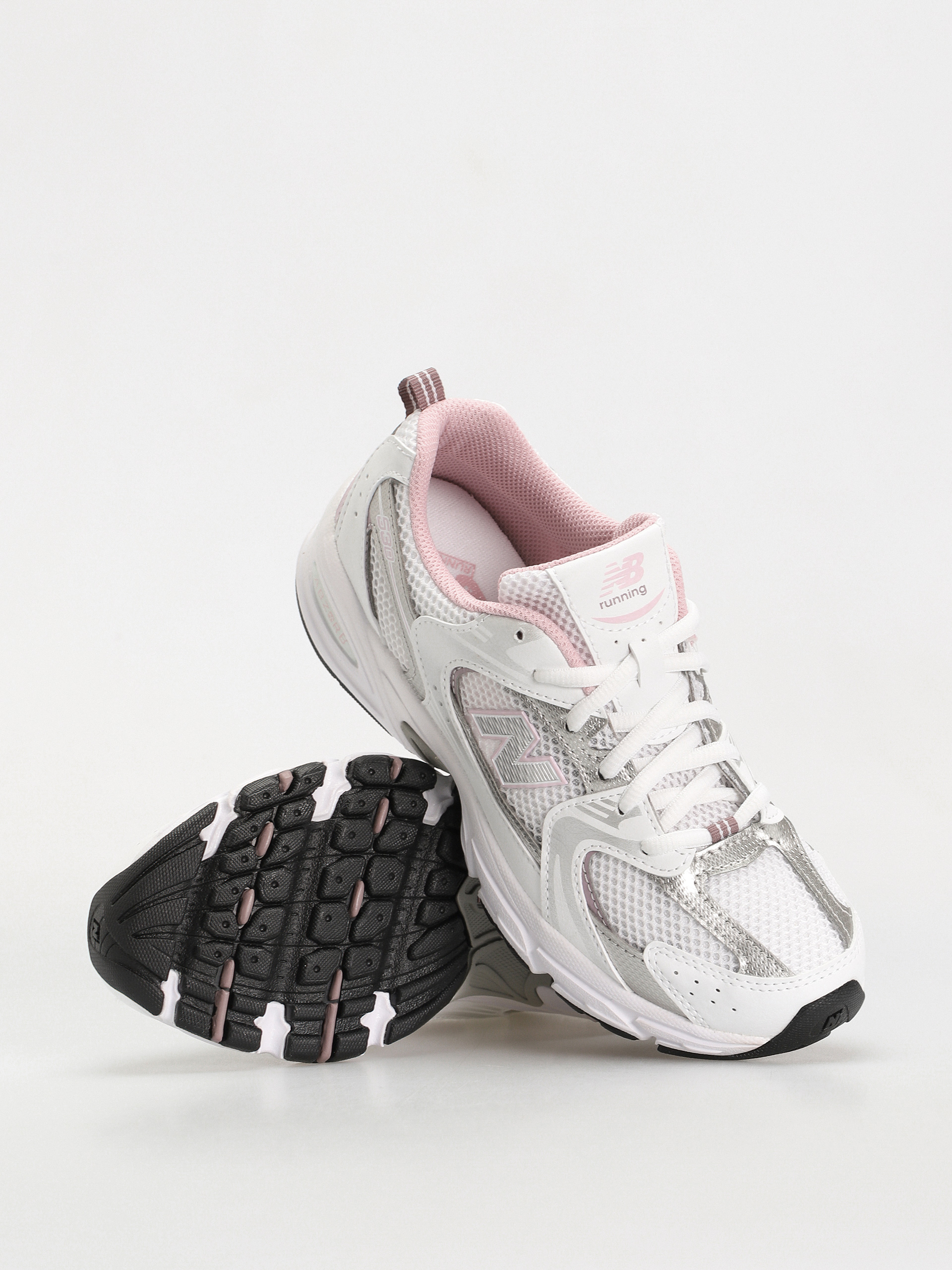 Buty New Balance 530 JR - biały, srebrny (white silver pink)