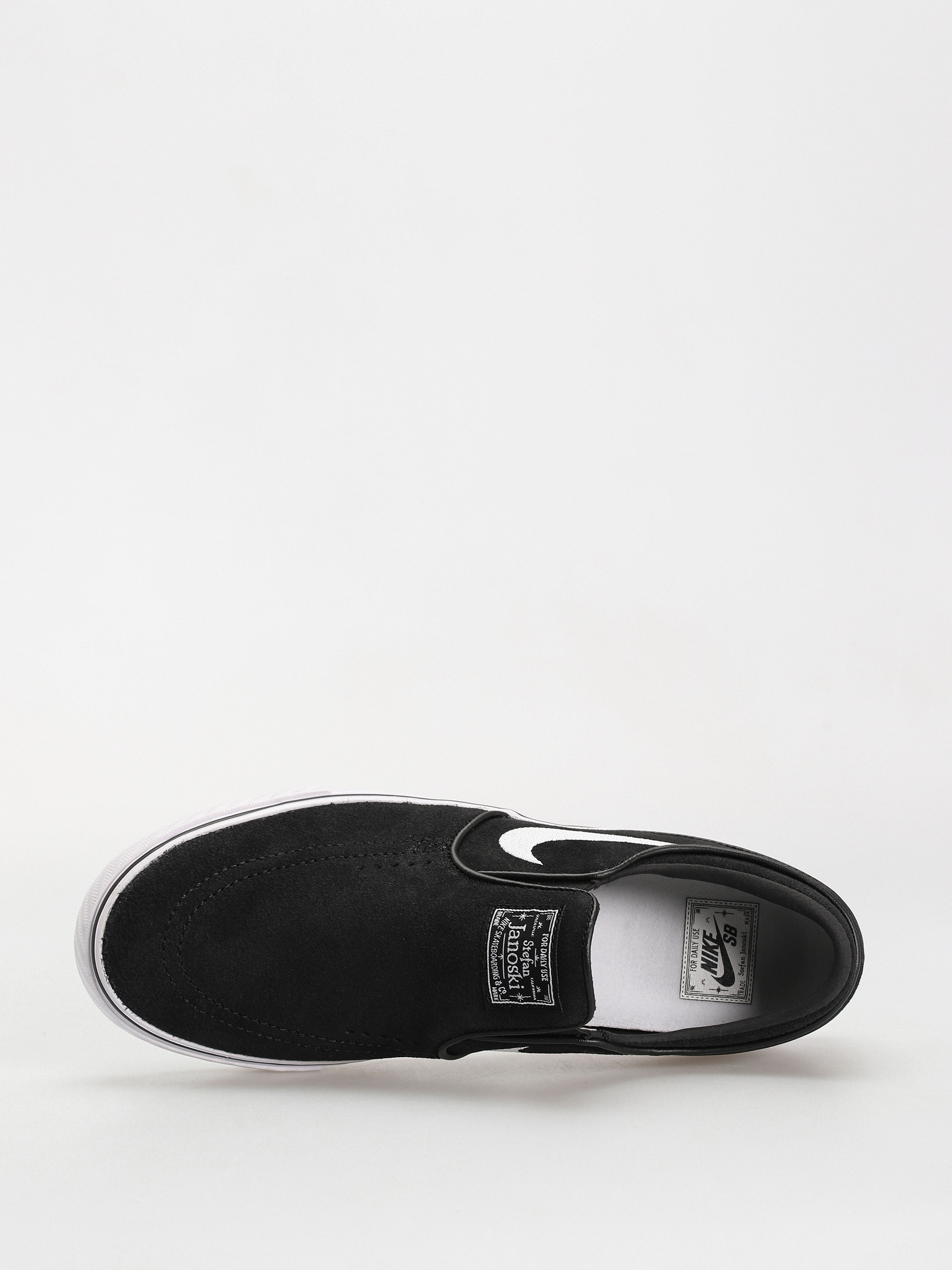 Buty Nike SB Janoski+ Slip - czarny (black/white black black)