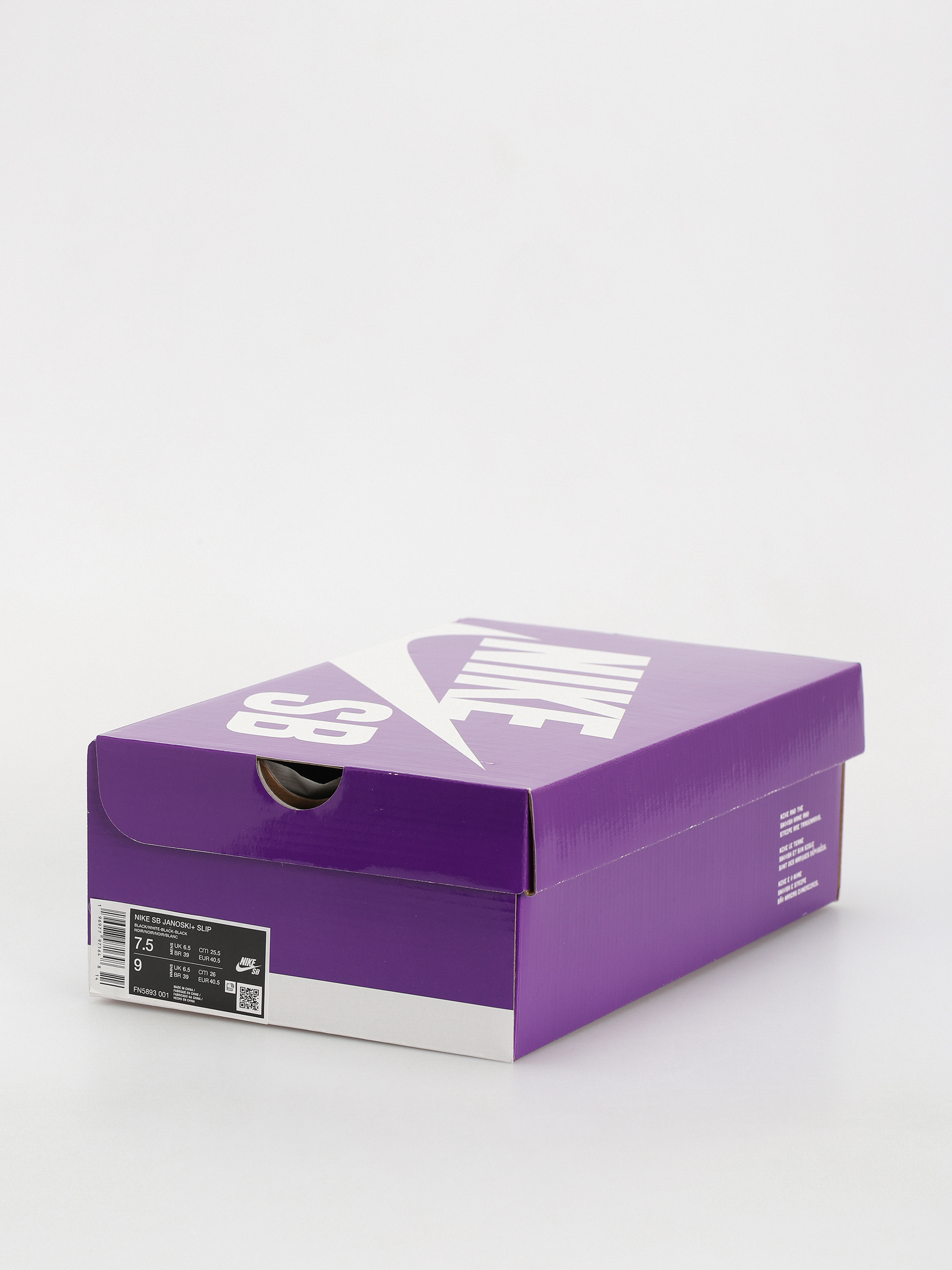 Buty Nike SB Janoski+ Slip (black/white black black)