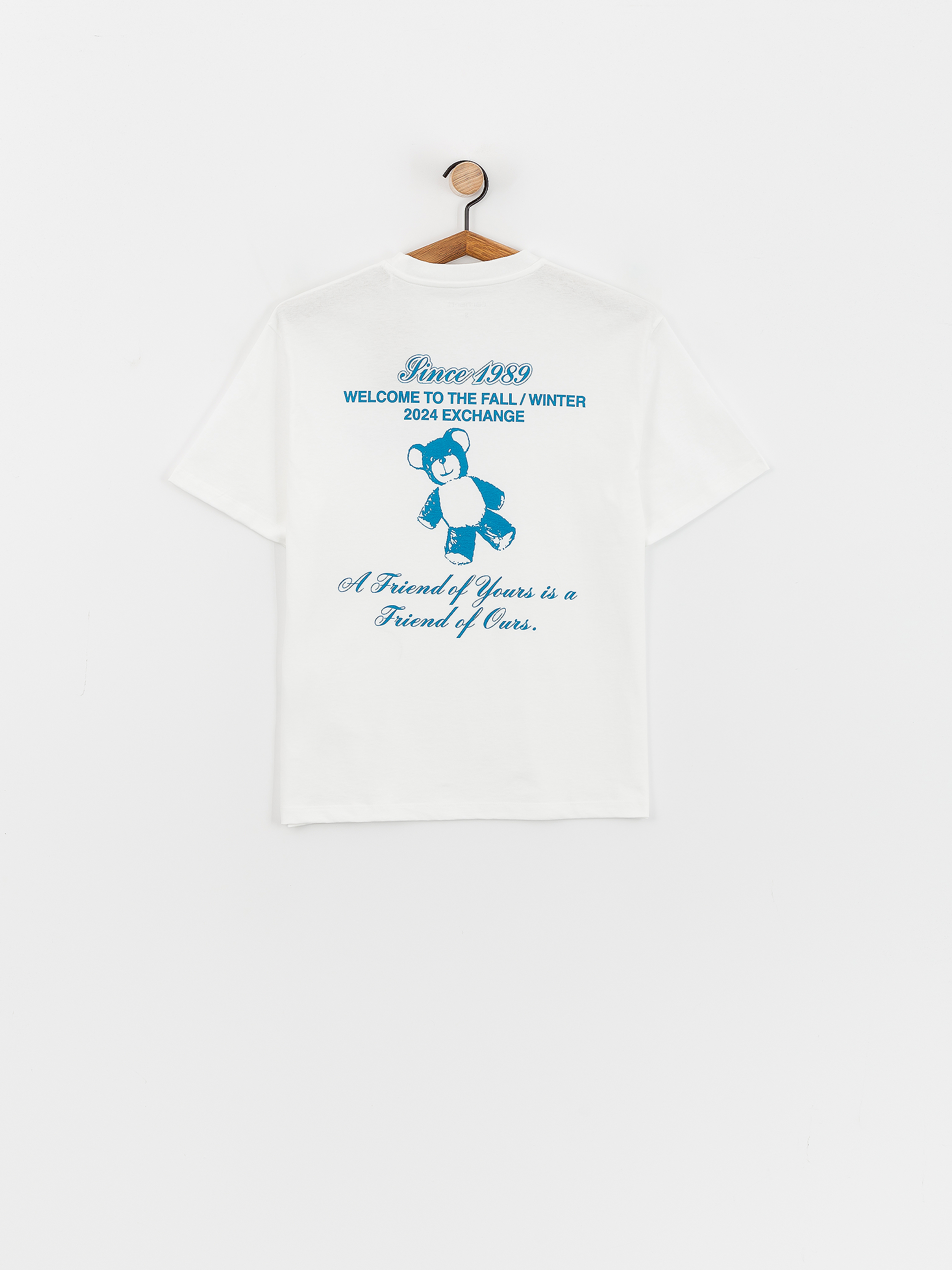 T-shirt Carhartt WIP Exchange Wmn (white/blue)