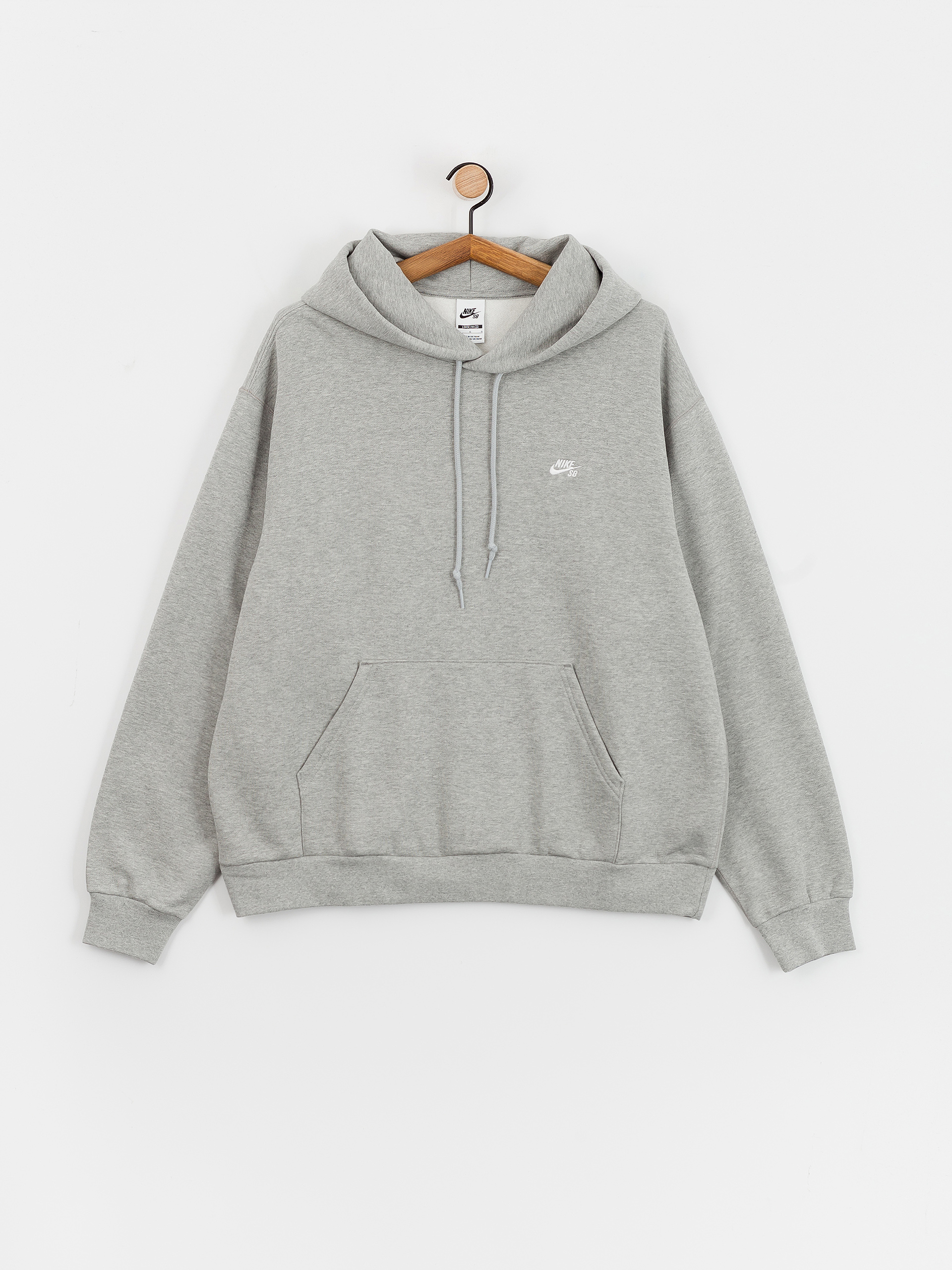 Bluza z kapturem Nike SB Essential Logo HD (dk grey heather/white)