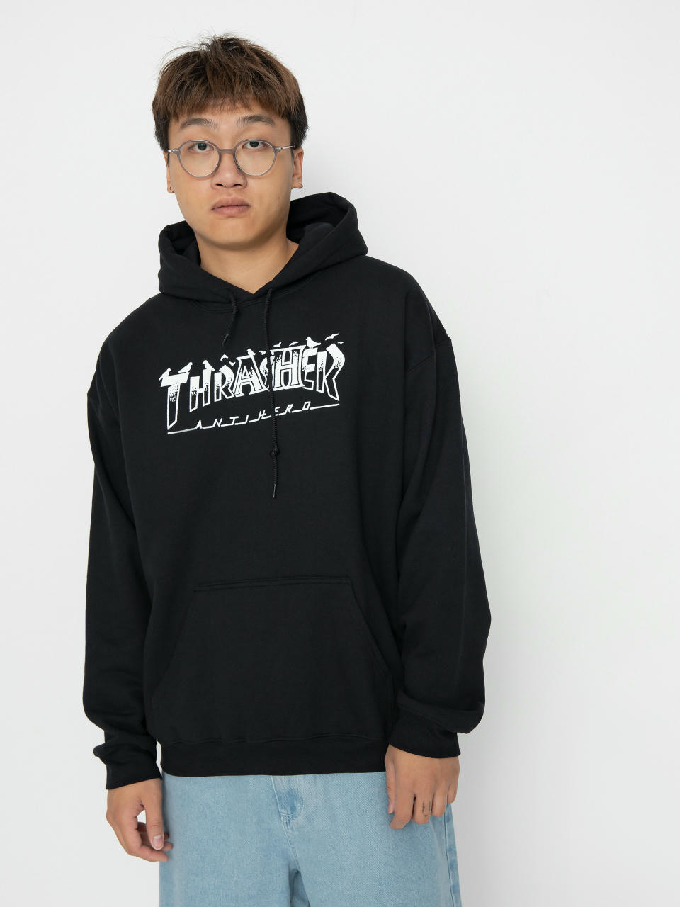 Bluza z kapturem Thrasher Pigeon Mag HD (black)