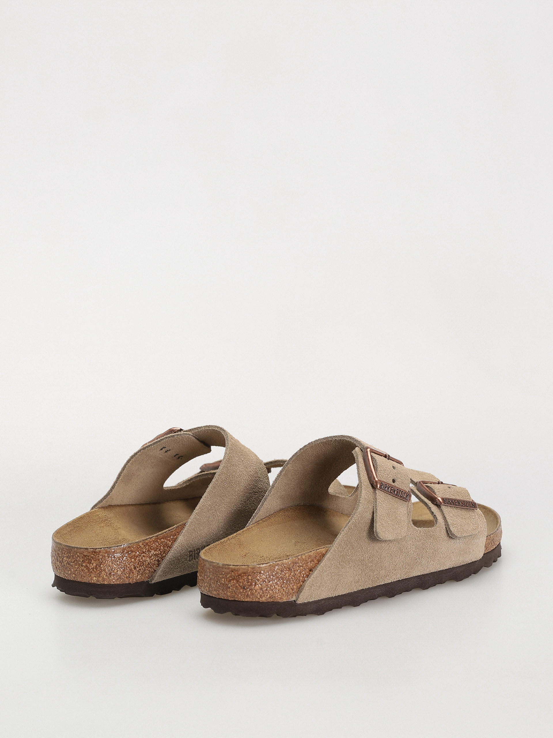 Klapki Birkenstock Arizona Suede Leather Narrow Wmn (taupe)