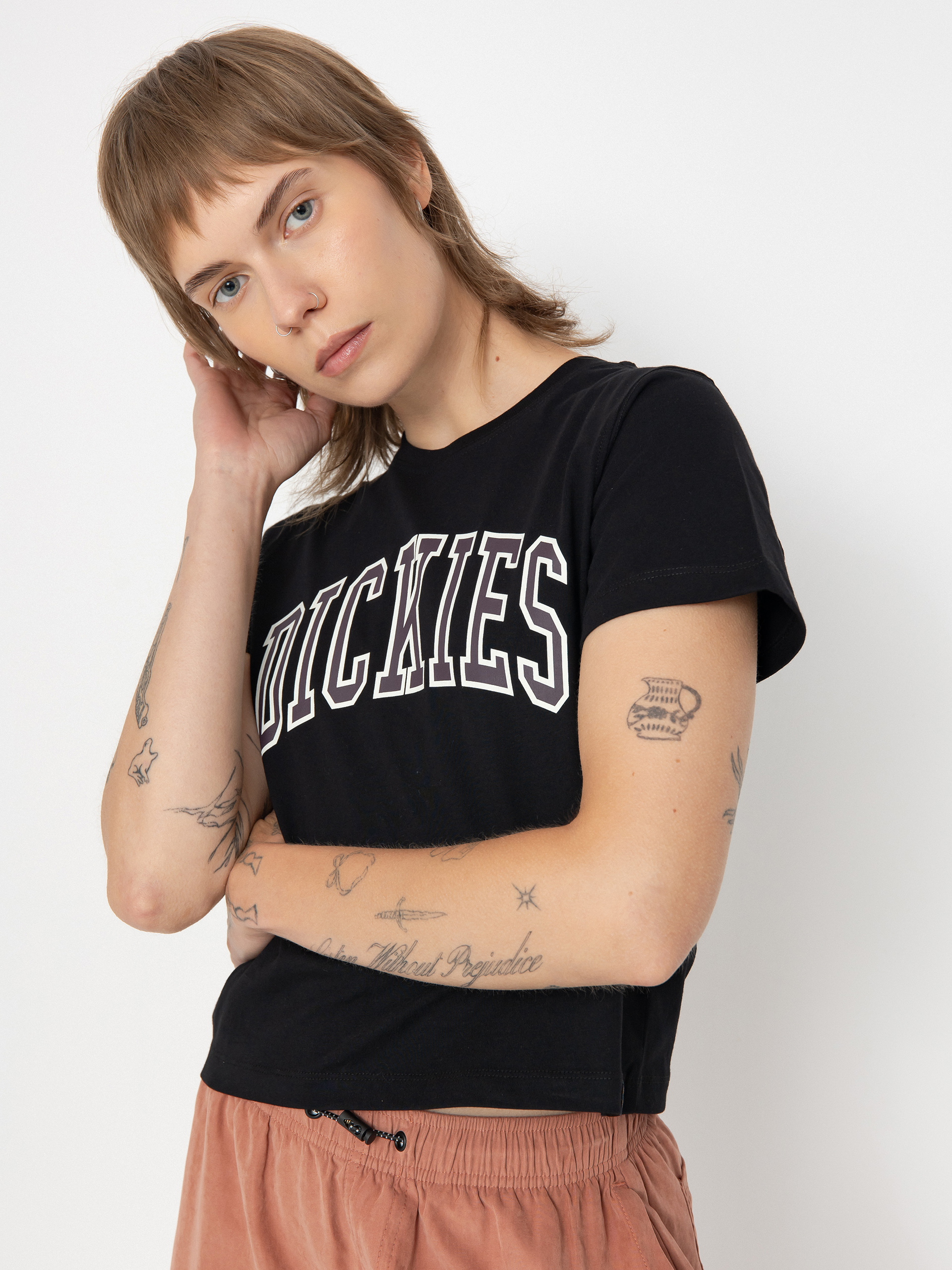 T-shirt Dickies Aitkin Wmn (blk/plum perfct)