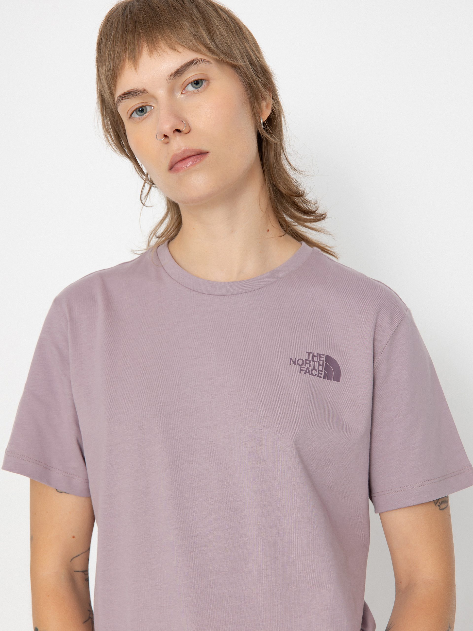 T-shirt The North Face Relaxed Redbox Wmn (purple chalk/midnight m)