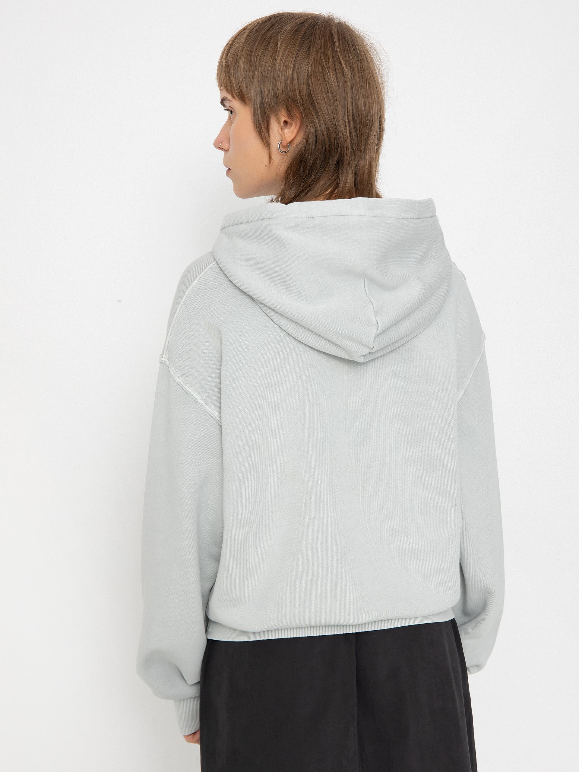 Bluza z kapturem Carhartt WIP Nelson HD Wmn (sonic silver)