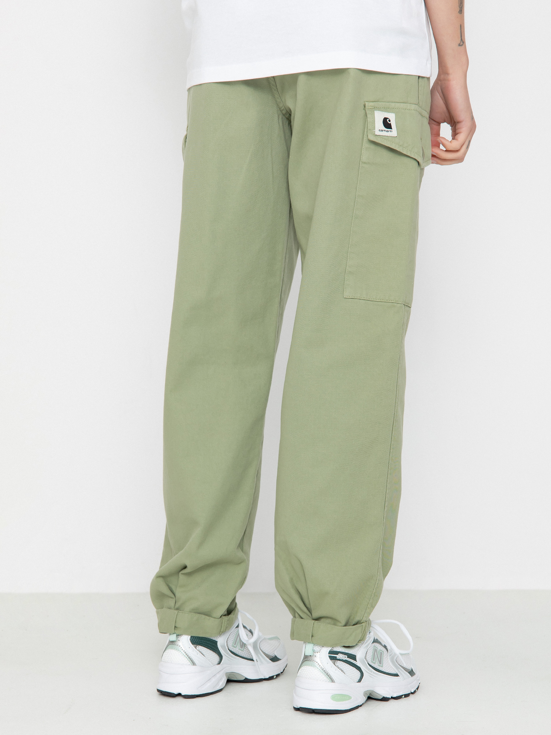 Spodnie Carhartt WIP Collins Wmn (misty green)